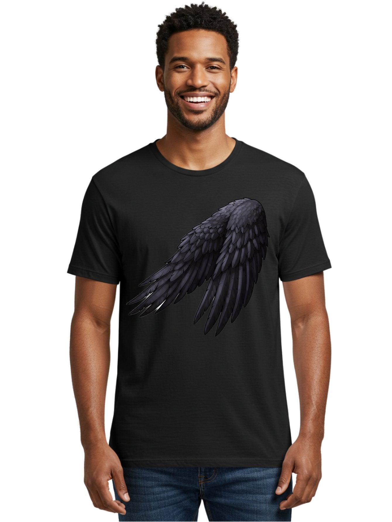 Black-Feathered-Wing Men'S Graphic Tee, 100% Cotton, Comfortable Casual Summer Wear, Machine Washable, Vintage Camera, Old Camera, Antique Camera, Black Camera, Classic Photography, Photography Equipment, Nostalgic Device, Film Camera, Bak066 18