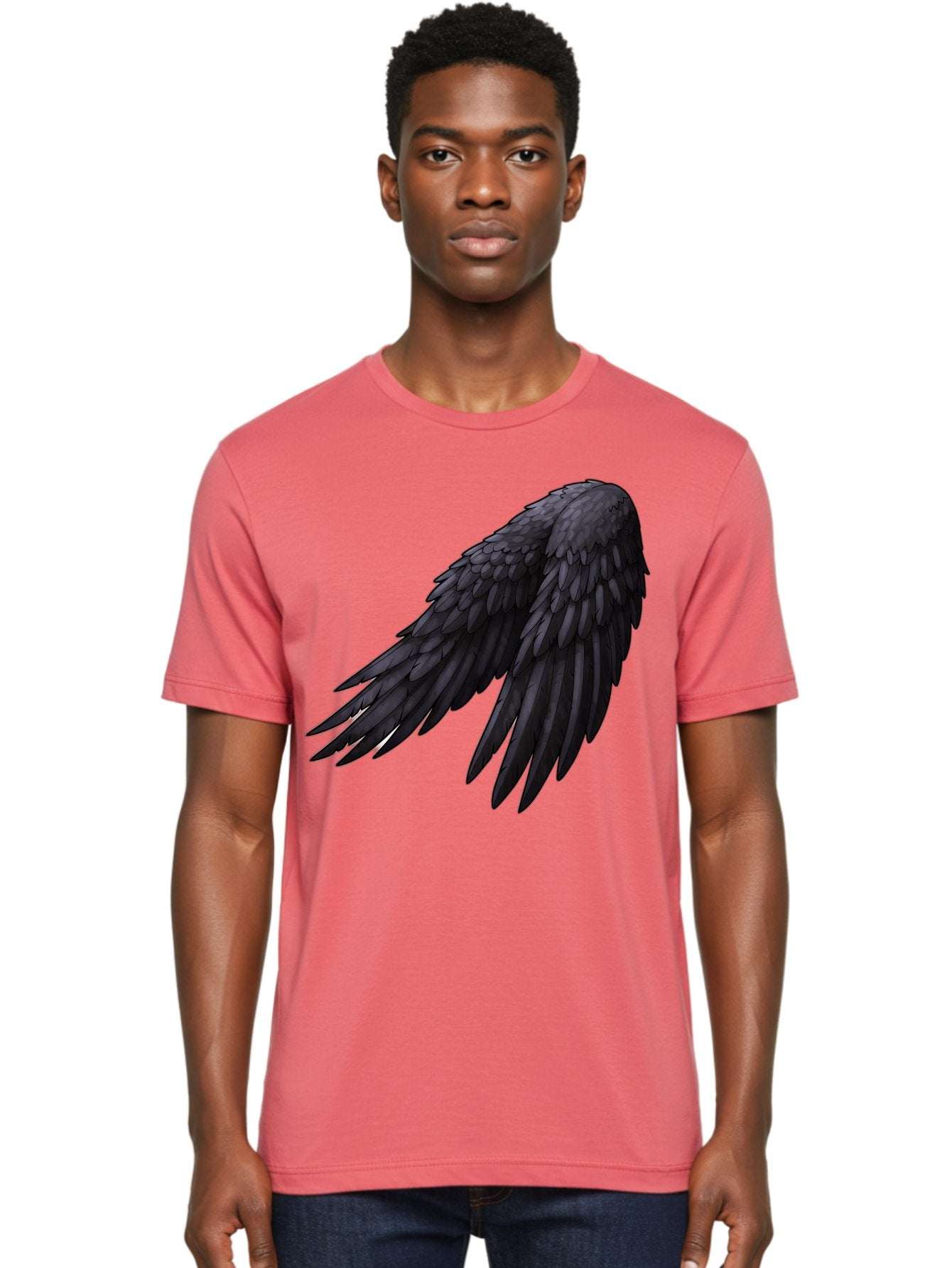 Black-Feathered-Wing Men'S Graphic Tee, 100% Cotton, Comfortable Casual Summer Wear, Machine Washable, Vintage Camera, Old Camera, Antique Camera, Black Camera, Classic Photography, Photography Equipment, Nostalgic Device, Film Camera, Bak066 23