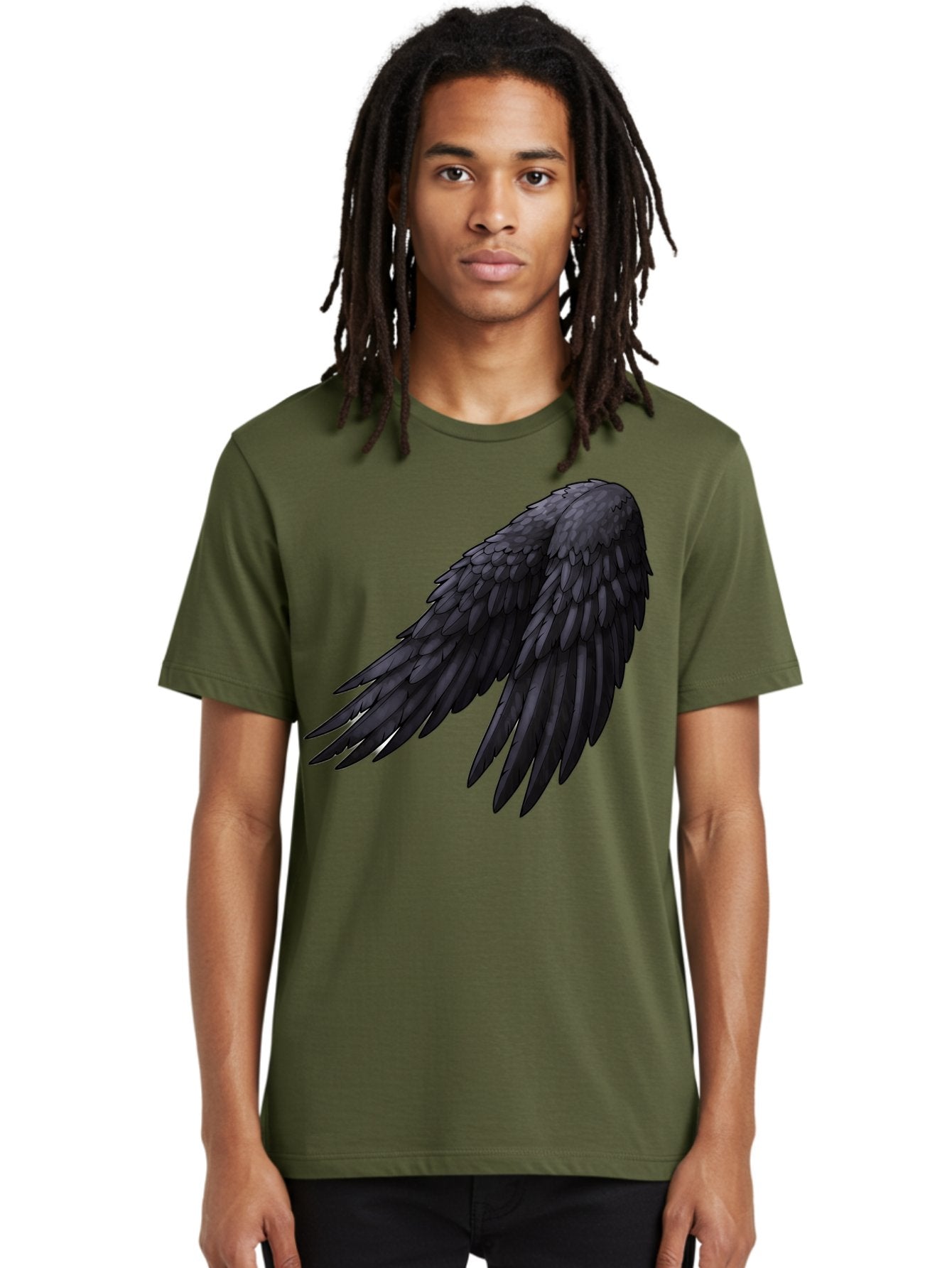 Black-Feathered-Wing Men'S Graphic Tee, 100% Cotton, Comfortable Casual Summer Wear, Machine Washable, Vintage Camera, Old Camera, Antique Camera, Black Camera, Classic Photography, Photography Equipment, Nostalgic Device, Film Camera, Bak066 21