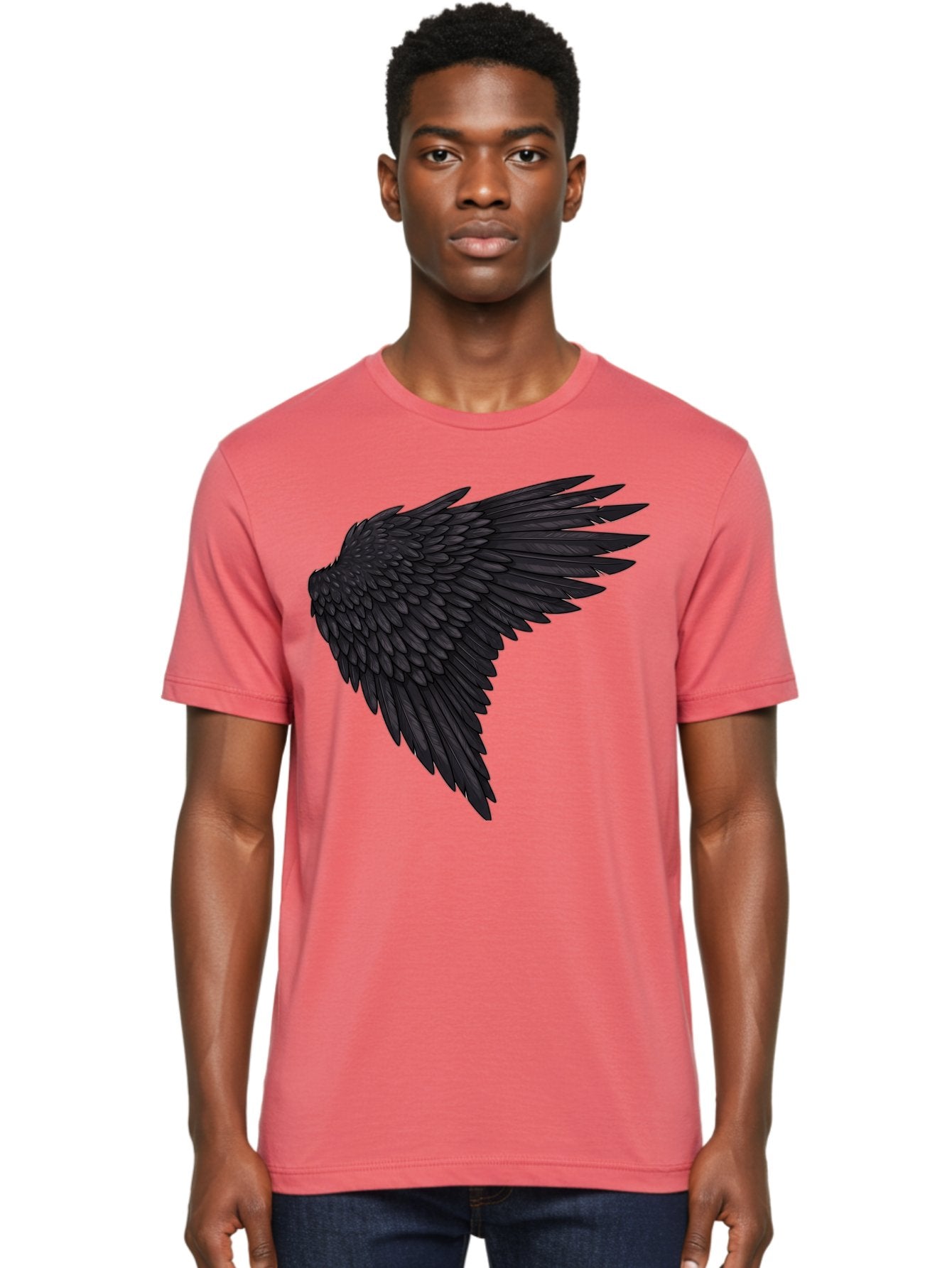 Black-Wing-1 Men'S Graphic Tee, 100% Cotton, Comfortable Casual Summer Wear, Machine Washable, Vintage Camera, Old Camera, Antique Camera, Black Camera, Classic Photography, Photography Equipment, Nostalgic Device, Film Camera, Camera Art Bak070 21