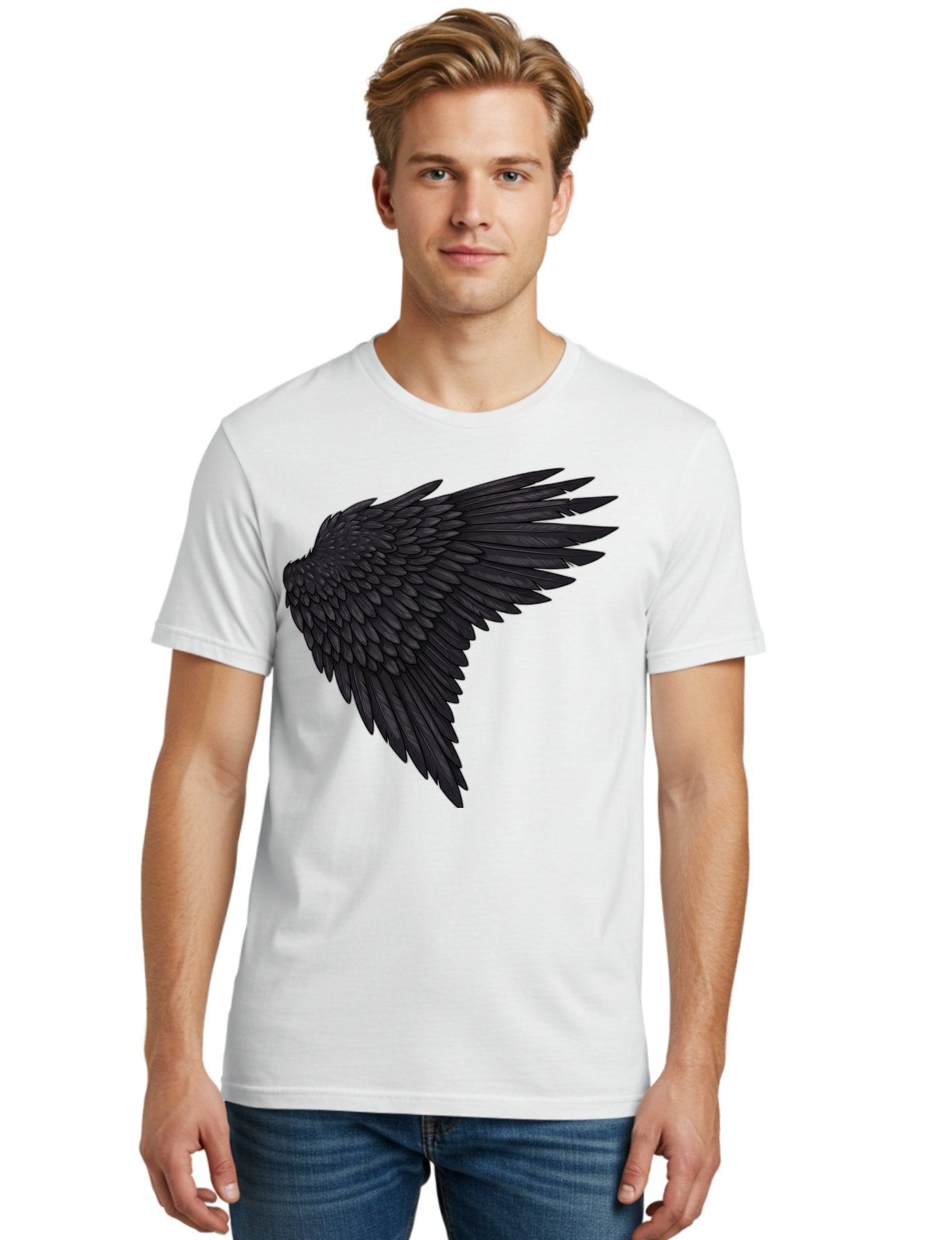 Black-Wing-1 Men'S Graphic Tee, 100% Cotton, Comfortable Casual Summer Wear, Machine Washable, Vintage Camera, Old Camera, Antique Camera, Black Camera, Classic Photography, Photography Equipment, Nostalgic Device, Film Camera, Camera Art Bak070 18