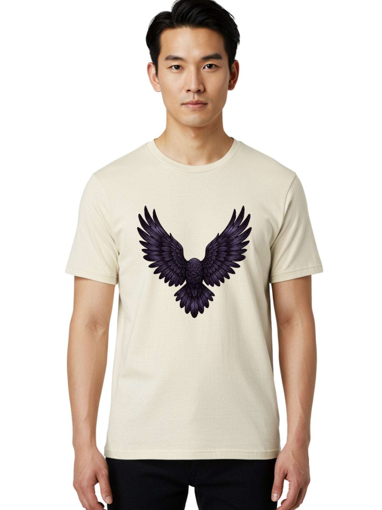 Black-Wings-1 Men'S Graphic Tee, 100% Cotton, Comfortable Casual Summer Wear, Machine Washable, Vintage Camera, Old Camera, Antique Camera, Black Camera, Classic Photography, Photography Equipment, Nostalgic Device, Film Camera, Camera Art Bak072 27