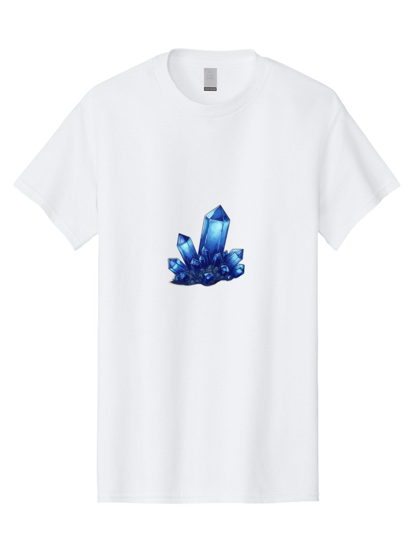 Blue-Crystal-Cluster-1 Men'S Graphic Tee, 100% Cotton, Comfortable Casual Summer Wear, Machine Washable, Vintage Camera, Old Camera, Antique Camera, Black Camera, Classic Photography, Photography Equipment, Nostalgic Device, Film Camera, Bak075