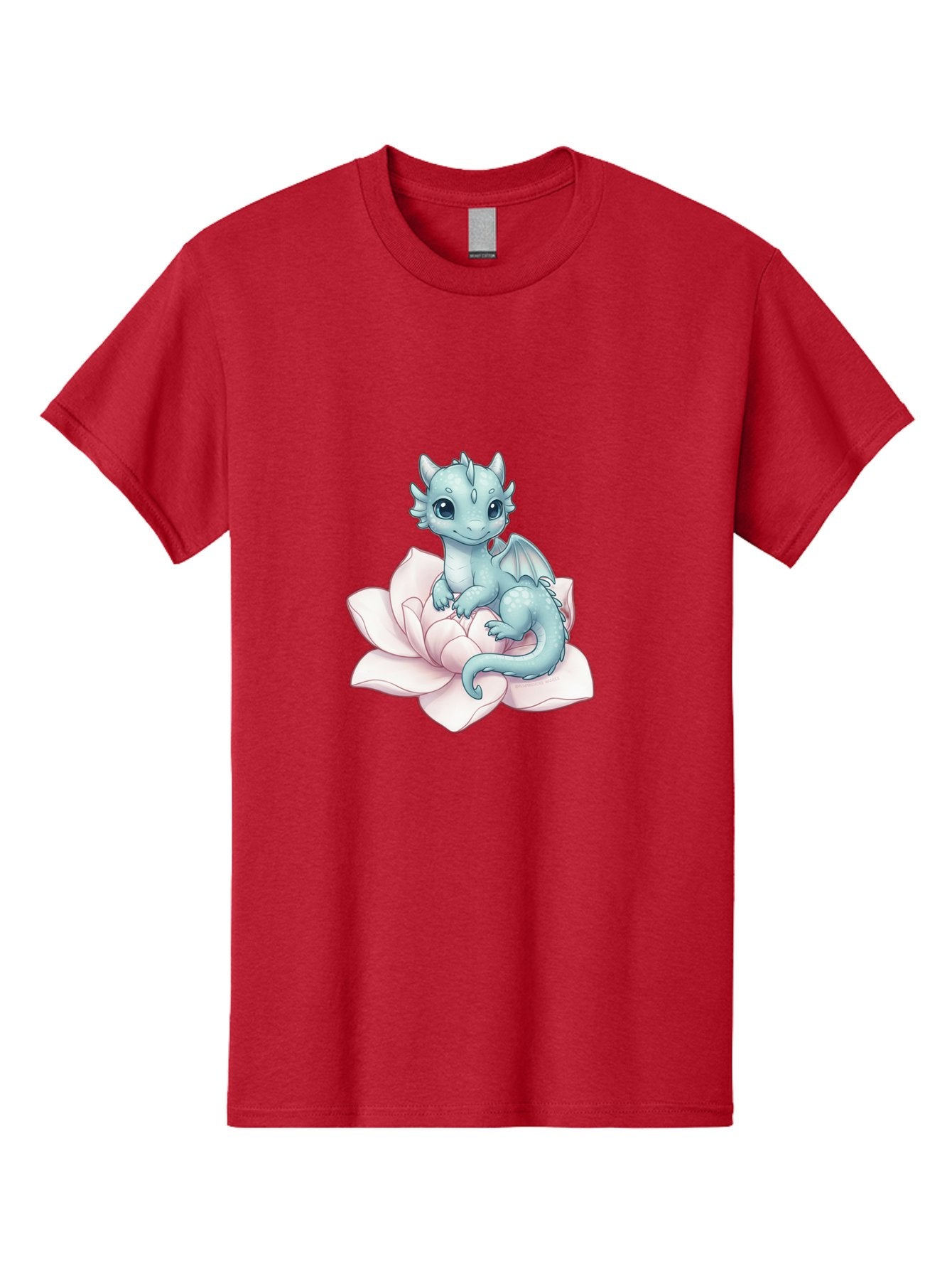 Blue-Dragon-On-Flower-1 Men'S Graphic Tee, 100% Cotton, Comfortable Casual Summer Wear, Machine Washable, Vintage Camera, Old Camera, Antique Camera, Black Camera, Classic Photography, Photography Equipment, Nostalgic Device, Film Camera, Bak077