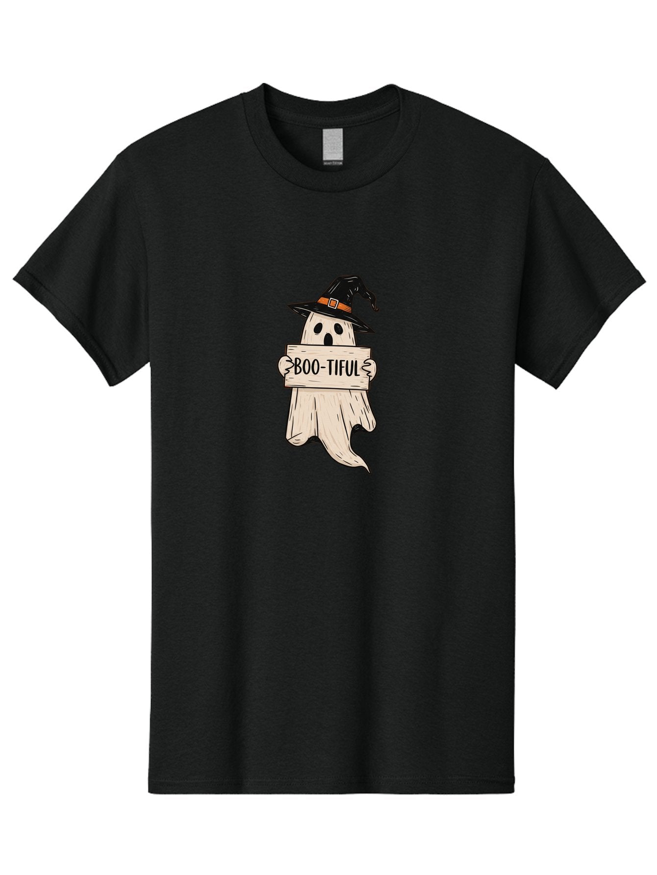 Boo-Tiful-Ghost-4 Men'S Graphic Tee, 100% Cotton, Comfortable Casual Summer Wear, Machine Washable, Vintage Camera, Old Camera, Antique Camera, Black Camera, Classic Photography, Photography Equipment, Nostalgic Device, Film Camera, Camera Art Bak096 3