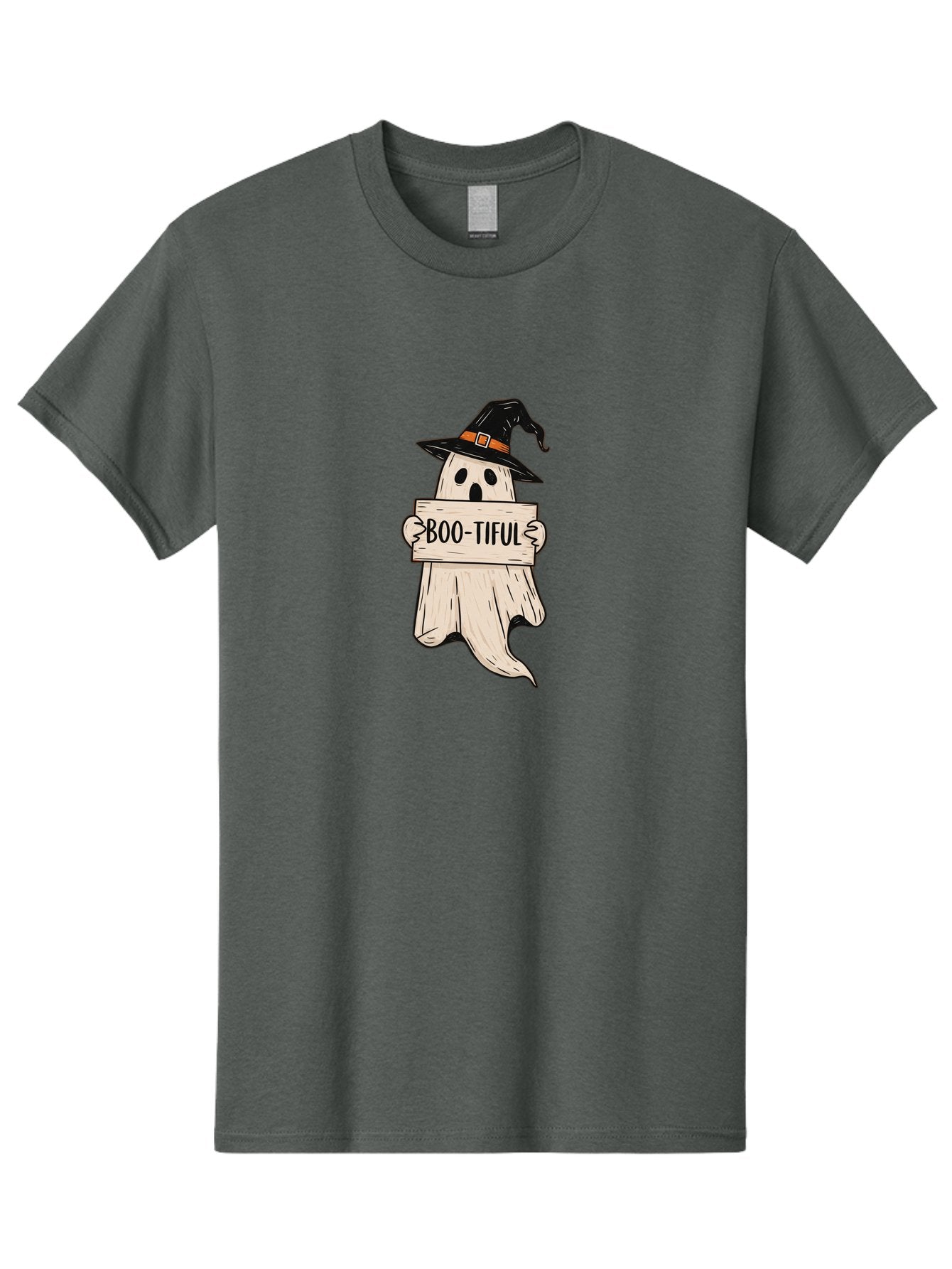 Boo-Tiful-Ghost-4 Men'S Graphic Tee, 100% Cotton, Comfortable Casual Summer Wear, Machine Washable, Vintage Camera, Old Camera, Antique Camera, Black Camera, Classic Photography, Photography Equipment, Nostalgic Device, Film Camera, Camera Art Bak096