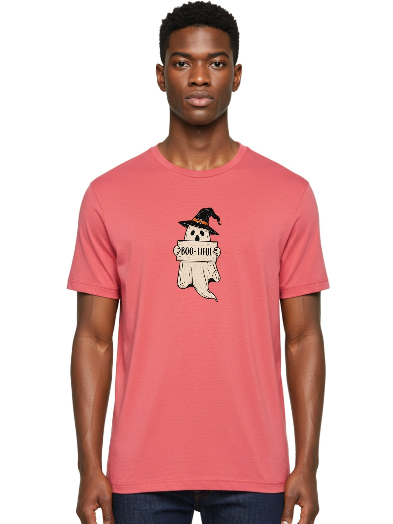 Boo-Tiful-Ghost-4 Men'S Graphic Tee, 100% Cotton, Comfortable Casual Summer Wear, Machine Washable, Vintage Camera, Old Camera, Antique Camera, Black Camera, Classic Photography, Photography Equipment, Nostalgic Device, Film Camera, Camera Art Bak096 17