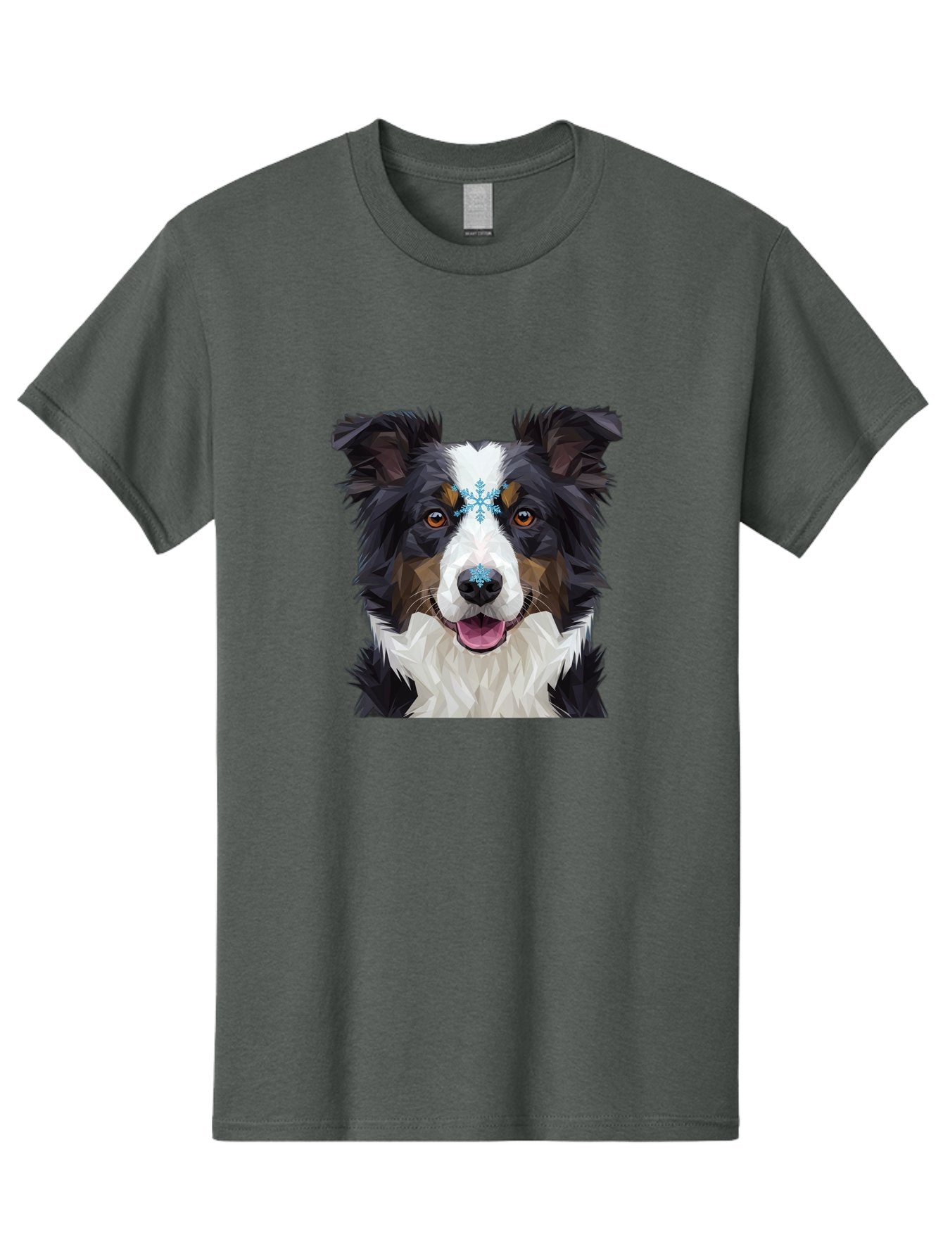 Border-Collie-With-Snowflake Men'S Graphic Tee, 100% Cotton, Comfortable Casual Summer Wear, Machine Washable, Vintage Camera, Old Camera, Antique Camera, Black Camera, Classic Photography, Photography Equipment, Nostalgic Device, Film Camera, Bak102 5