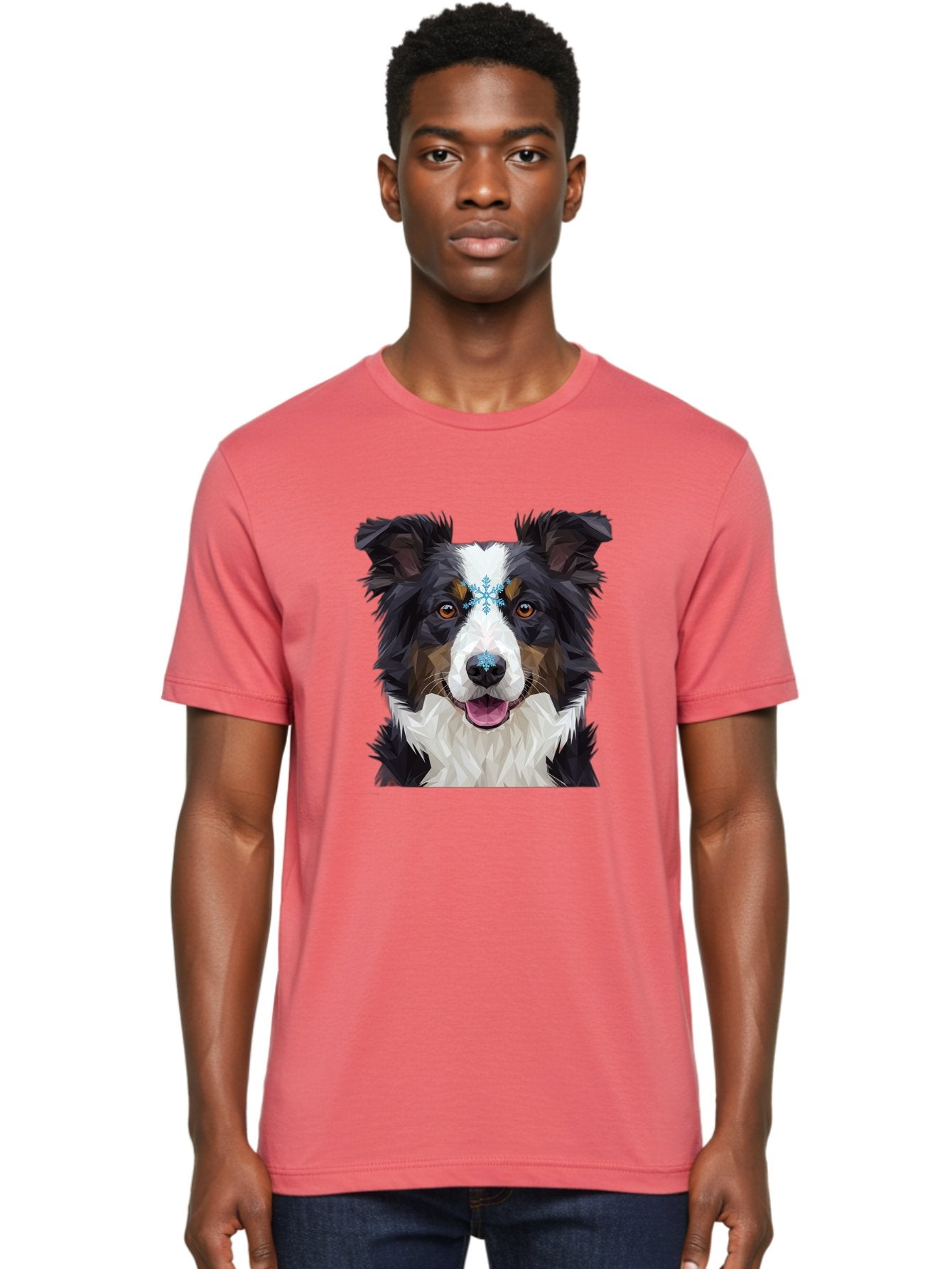 Border-Collie-With-Snowflake Men'S Graphic Tee, 100% Cotton, Comfortable Casual Summer Wear, Machine Washable, Vintage Camera, Old Camera, Antique Camera, Black Camera, Classic Photography, Photography Equipment, Nostalgic Device, Film Camera, Bak102 16