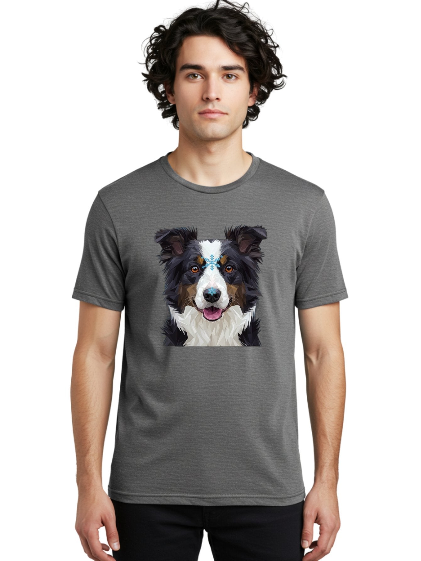 Border-Collie-With-Snowflake Men'S Graphic Tee, 100% Cotton, Comfortable Casual Summer Wear, Machine Washable, Vintage Camera, Old Camera, Antique Camera, Black Camera, Classic Photography, Photography Equipment, Nostalgic Device, Film Camera, Bak102 18