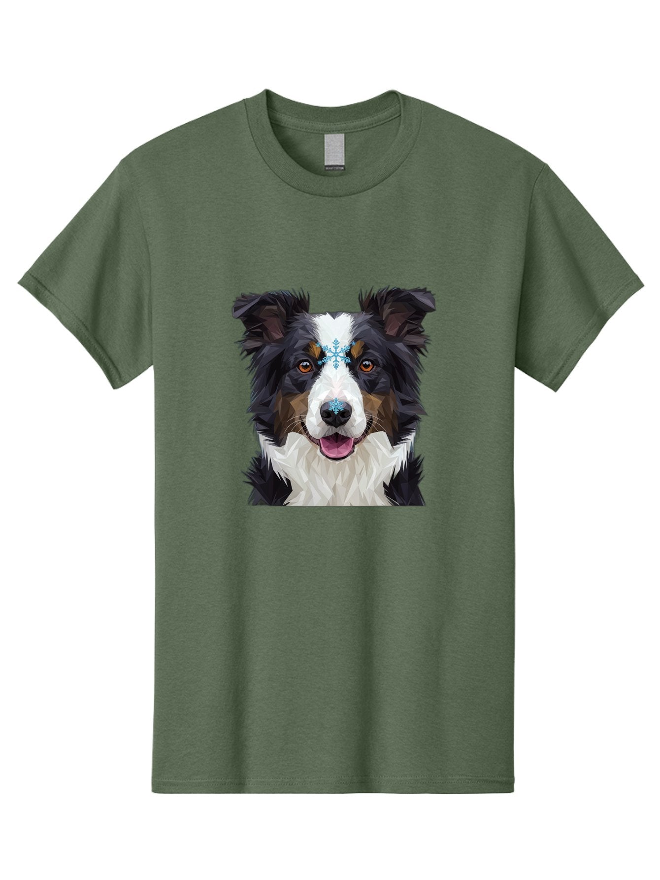 Border-Collie-With-Snowflake Men'S Graphic Tee, 100% Cotton, Comfortable Casual Summer Wear, Machine Washable, Vintage Camera, Old Camera, Antique Camera, Black Camera, Classic Photography, Photography Equipment, Nostalgic Device, Film Camera, Bak102 3