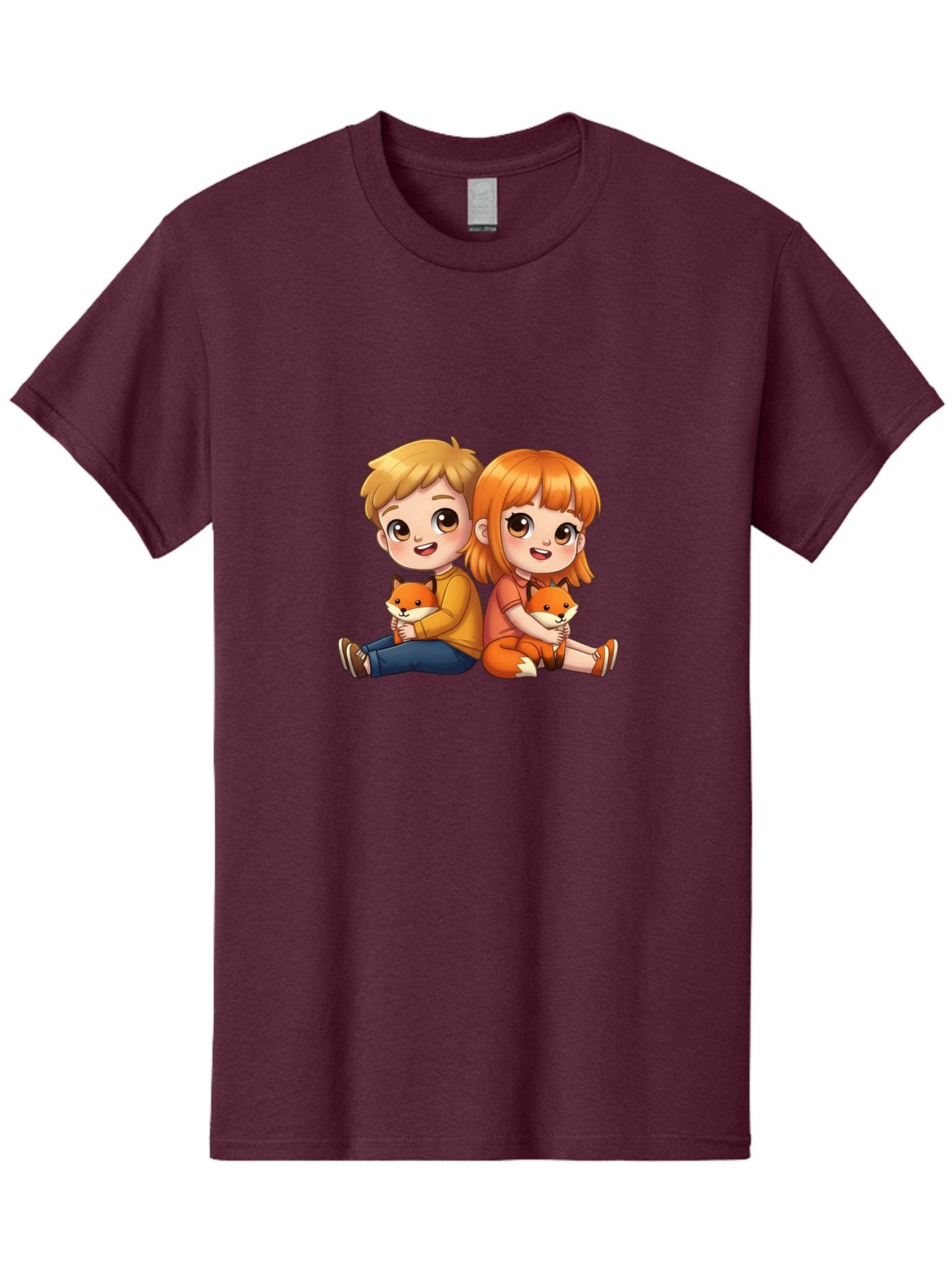 Boy-And-Girl-With-Foxes Men'S Graphic Tee, 100% Cotton, Comfortable Casual Summer Wear, Machine Washable, Vintage Camera, Old Camera, Antique Camera, Black Camera, Classic Photography, Photography Equipment, Nostalgic Device, Film Camera, Bak104 5