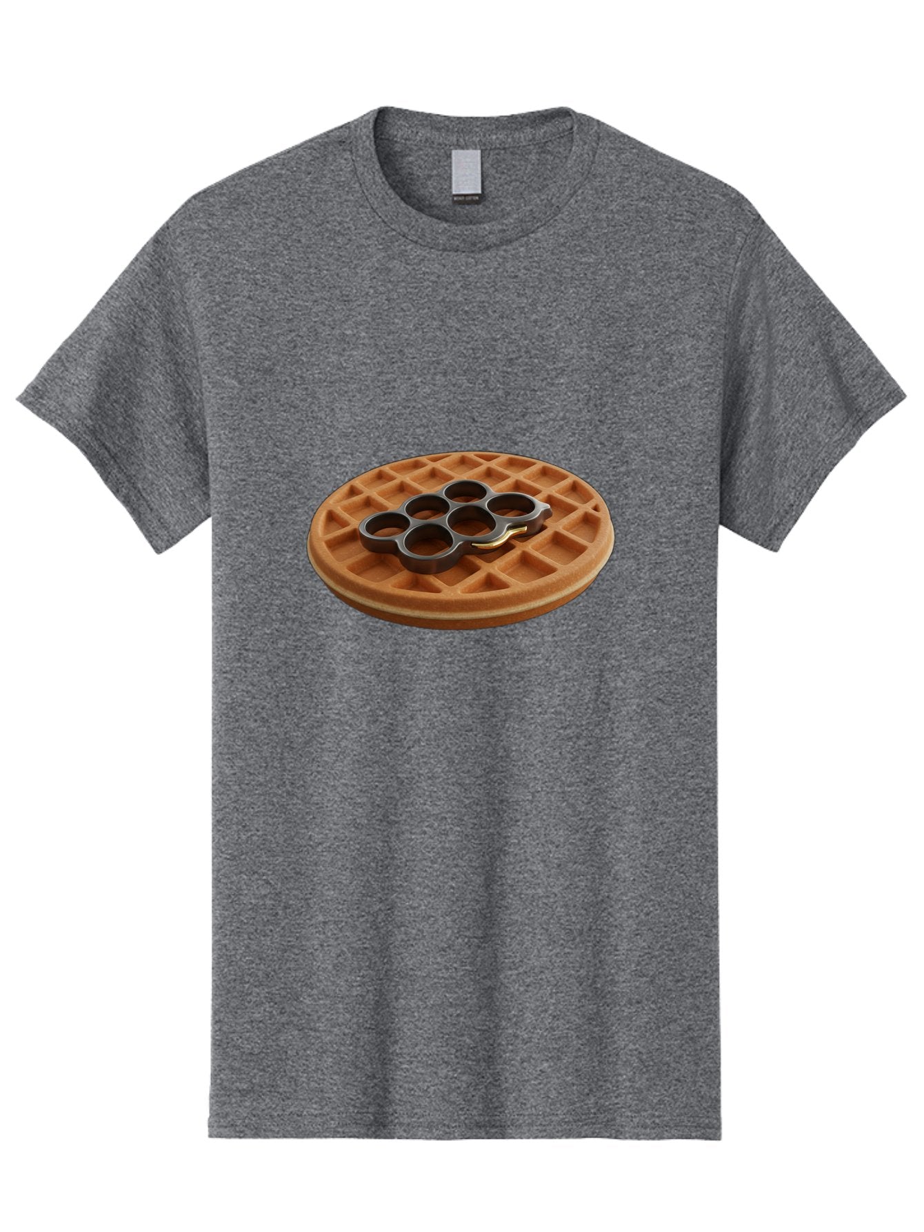 Brass-Knuckle-Waffle Men'S Graphic Tee, 100% Cotton, Comfortable Casual Summer Wear, Machine Washable, Vintage Camera, Old Camera, Antique Camera, Black Camera, Classic Photography, Photography Equipment, Nostalgic Device, Film Camera, Bak111