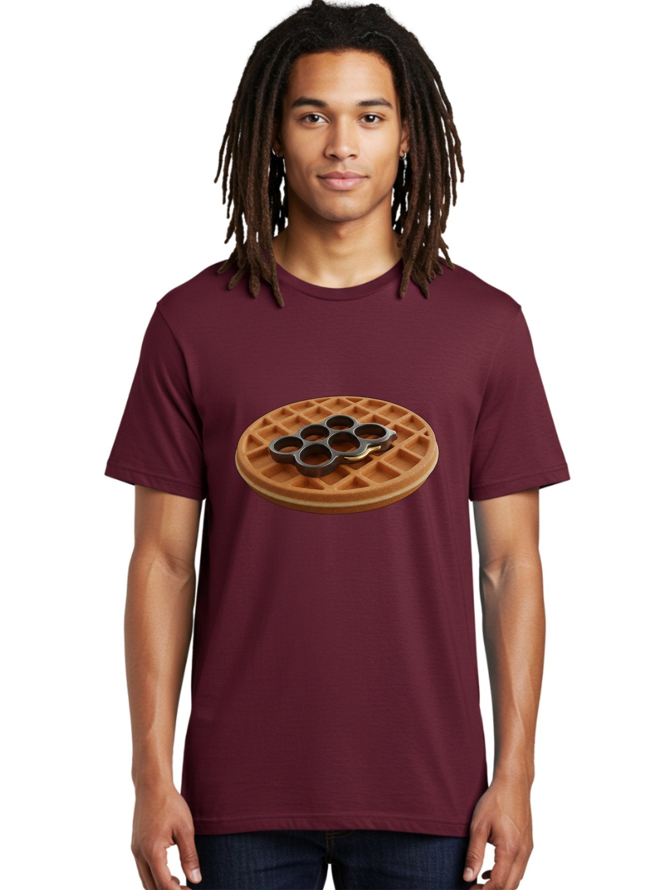 Brass-Knuckle-Waffle Men'S Graphic Tee, 100% Cotton, Comfortable Casual Summer Wear, Machine Washable, Vintage Camera, Old Camera, Antique Camera, Black Camera, Classic Photography, Photography Equipment, Nostalgic Device, Film Camera, Bak111 23