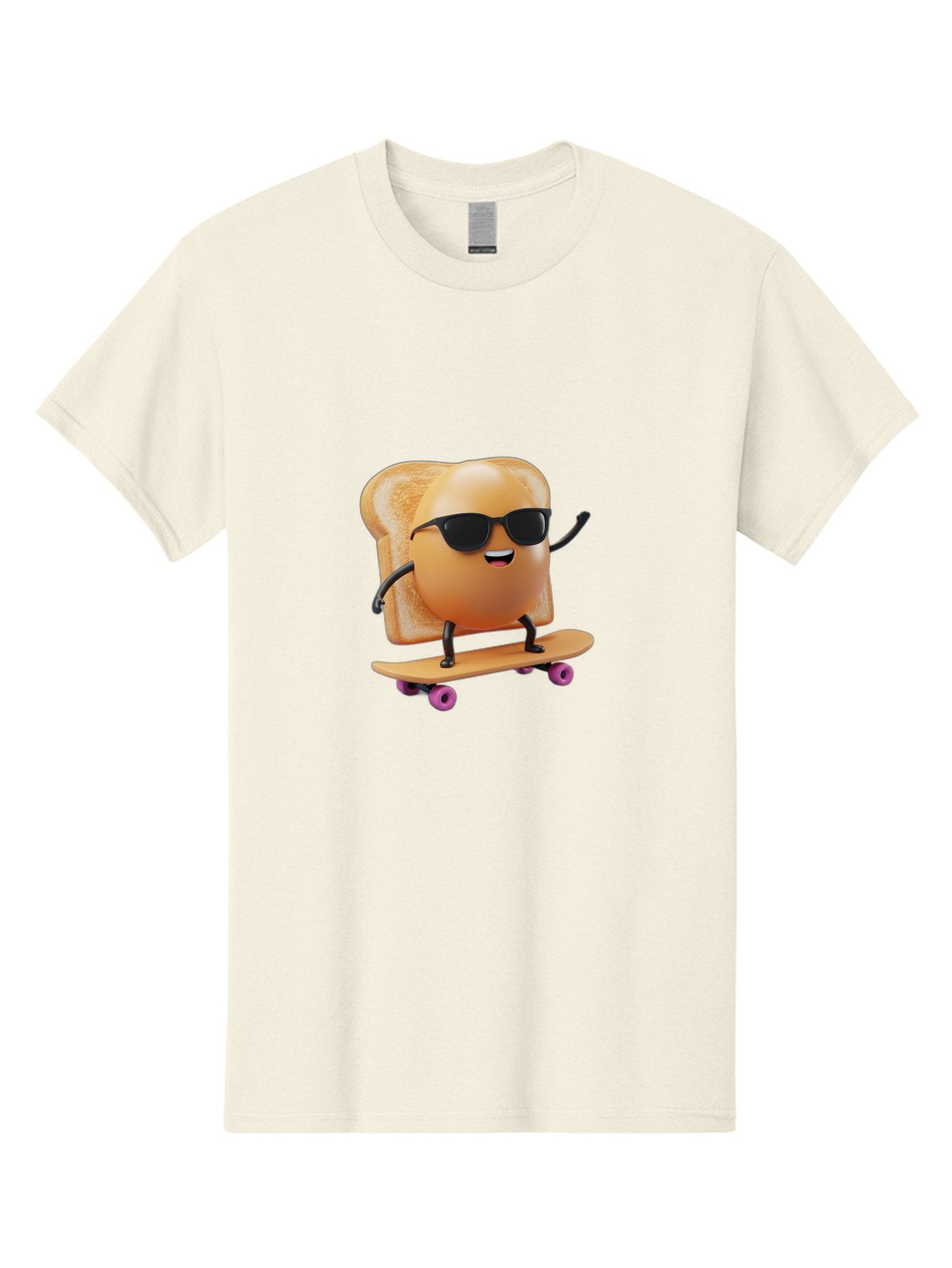 Bread-Character-Skateboarding Men'S Graphic Tee, 100% Cotton, Comfortable Casual Summer Wear, Machine Washable, Vintage Camera, Old Camera, Antique Camera, Black Camera, Classic Photography, Photography Equipment, Nostalgic Device, Bak112 4