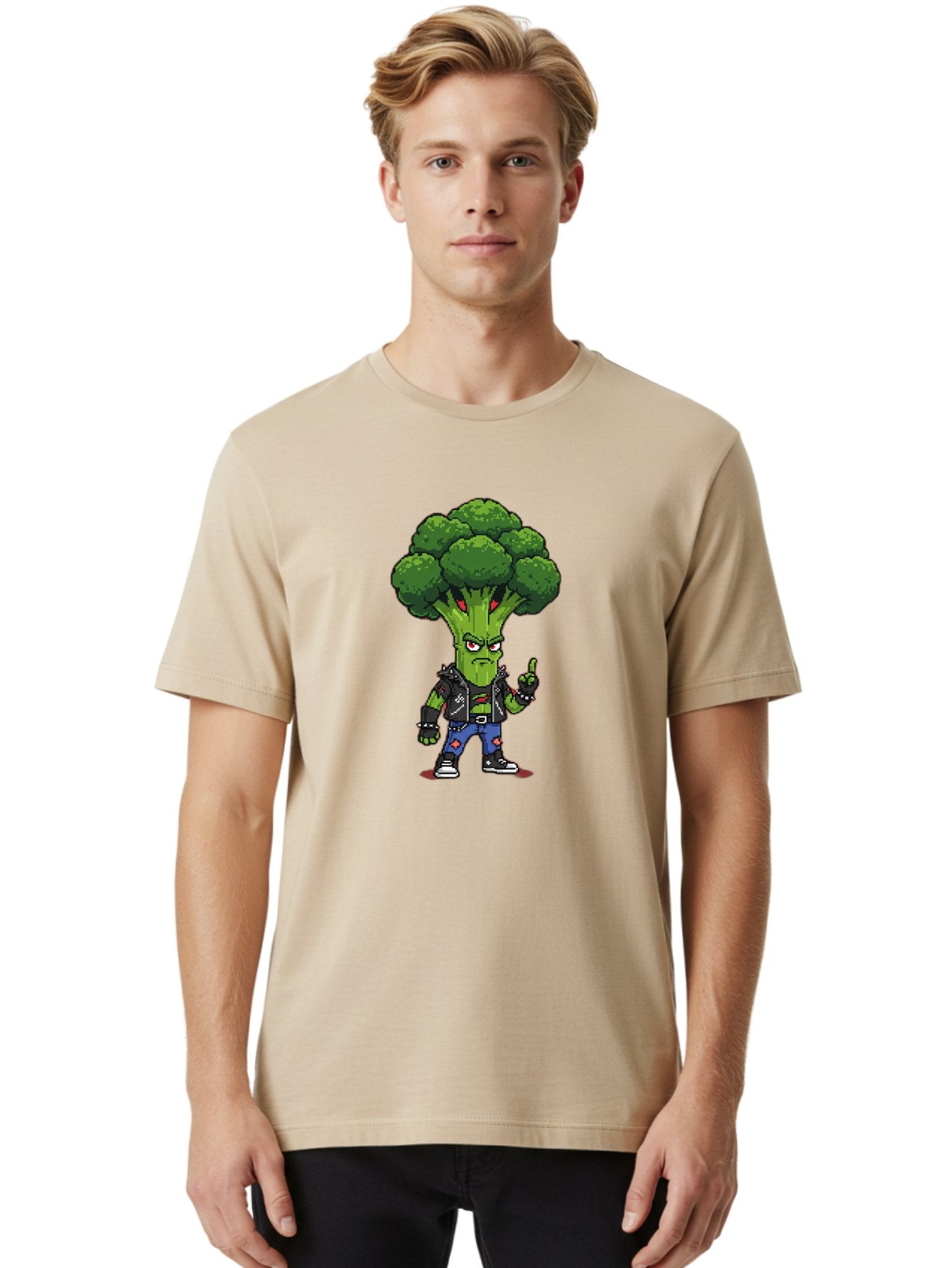 Broccoli-Character-1 Men'S Graphic Tee, 100% Cotton, Comfortable Casual Summer Wear, Machine Washable, Vintage Camera, Old Camera, Antique Camera, Black Camera, Classic Photography, Photography Equipment, Nostalgic Device, Film Camera, Bak113 30