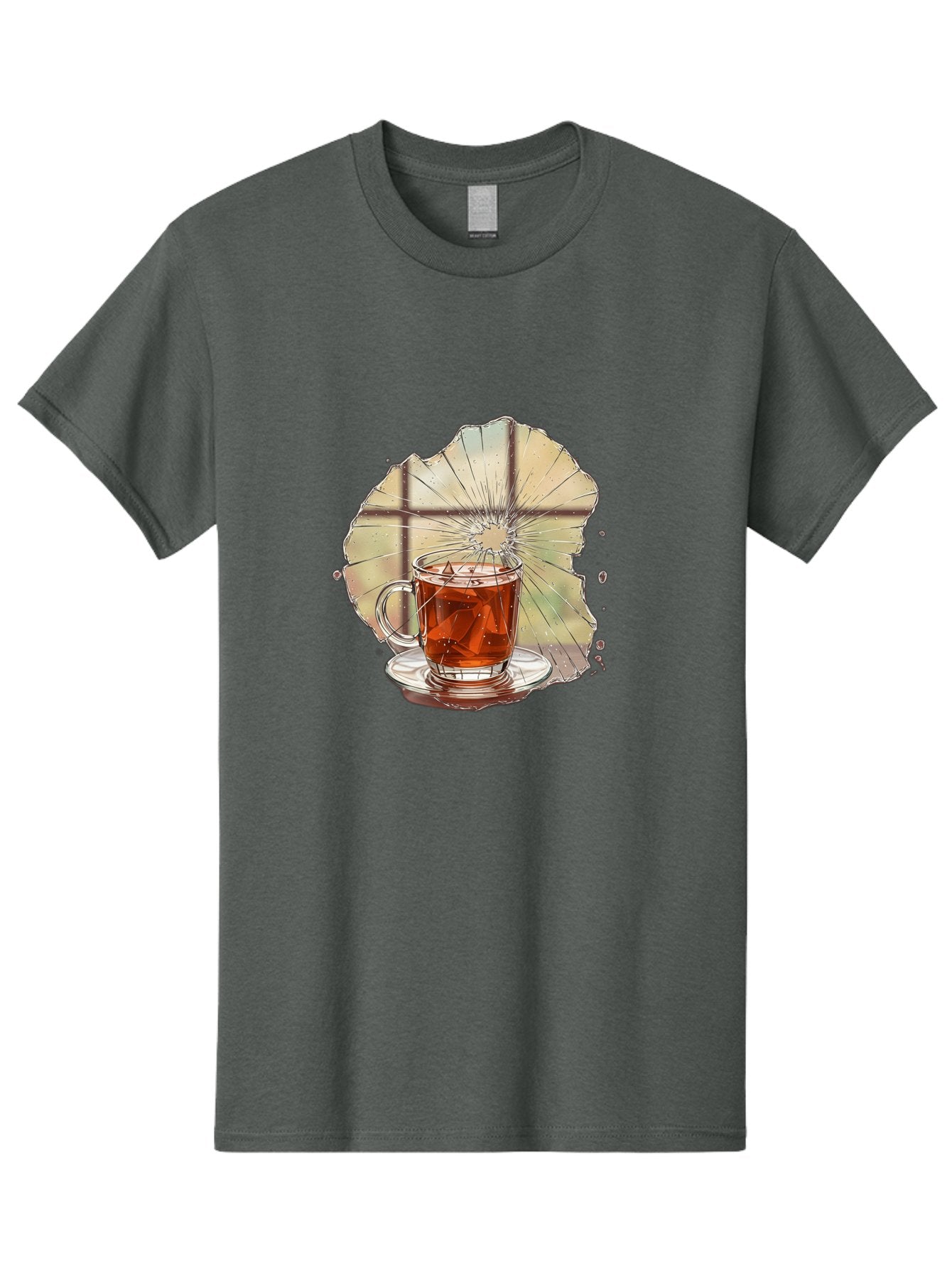 Broken-Glass-Tea Men'S Graphic Tee, 100% Cotton, Comfortable Casual Summer Wear, Machine Washable, Vintage Camera, Old Camera, Antique Camera, Black Camera, Classic Photography, Photography Equipment, Nostalgic Device, Film Camera, Camera Art Bak121 6