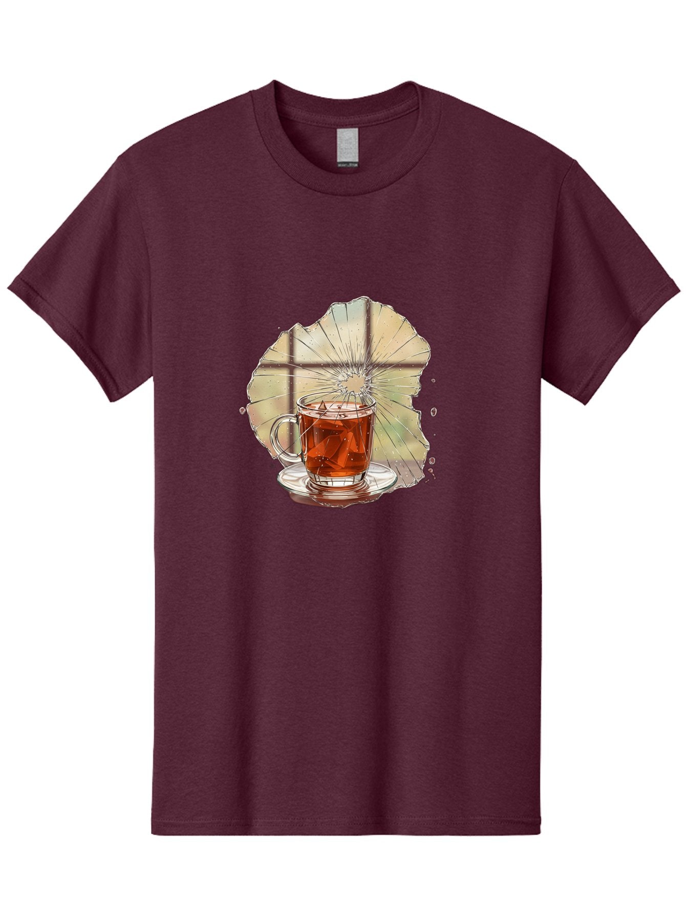 Broken-Glass-Tea Men'S Graphic Tee, 100% Cotton, Comfortable Casual Summer Wear, Machine Washable, Vintage Camera, Old Camera, Antique Camera, Black Camera, Classic Photography, Photography Equipment, Nostalgic Device, Film Camera, Camera Art Bak121