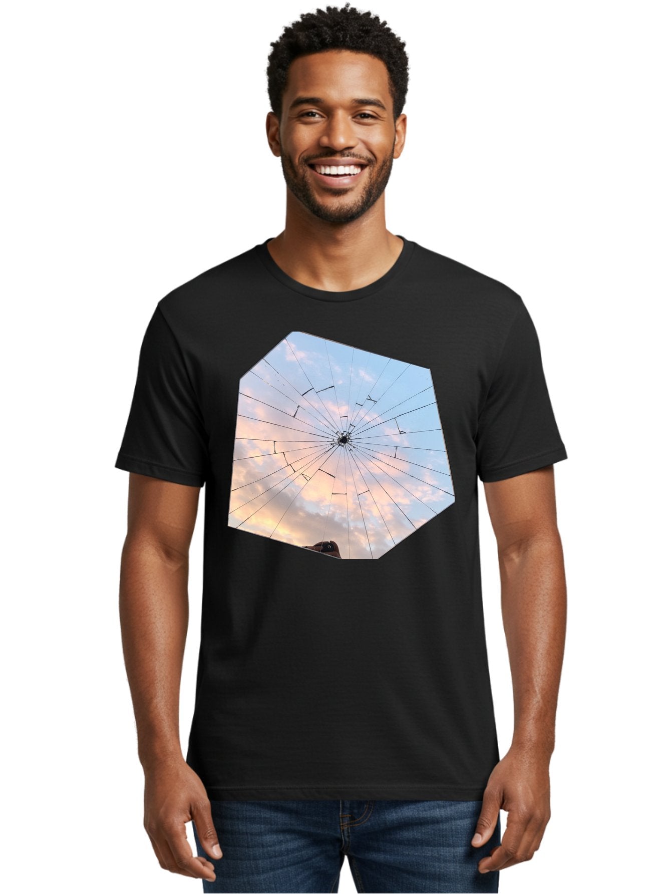 Broken-Glass Men'S Graphic Tee, 100% Cotton, Comfortable Casual Summer Wear, Machine Washable, Vintage Camera, Old Camera, Antique Camera, Black Camera, Classic Photography, Photography Equipment, Nostalgic Device, Film Camera, Camera Art Bak123 30