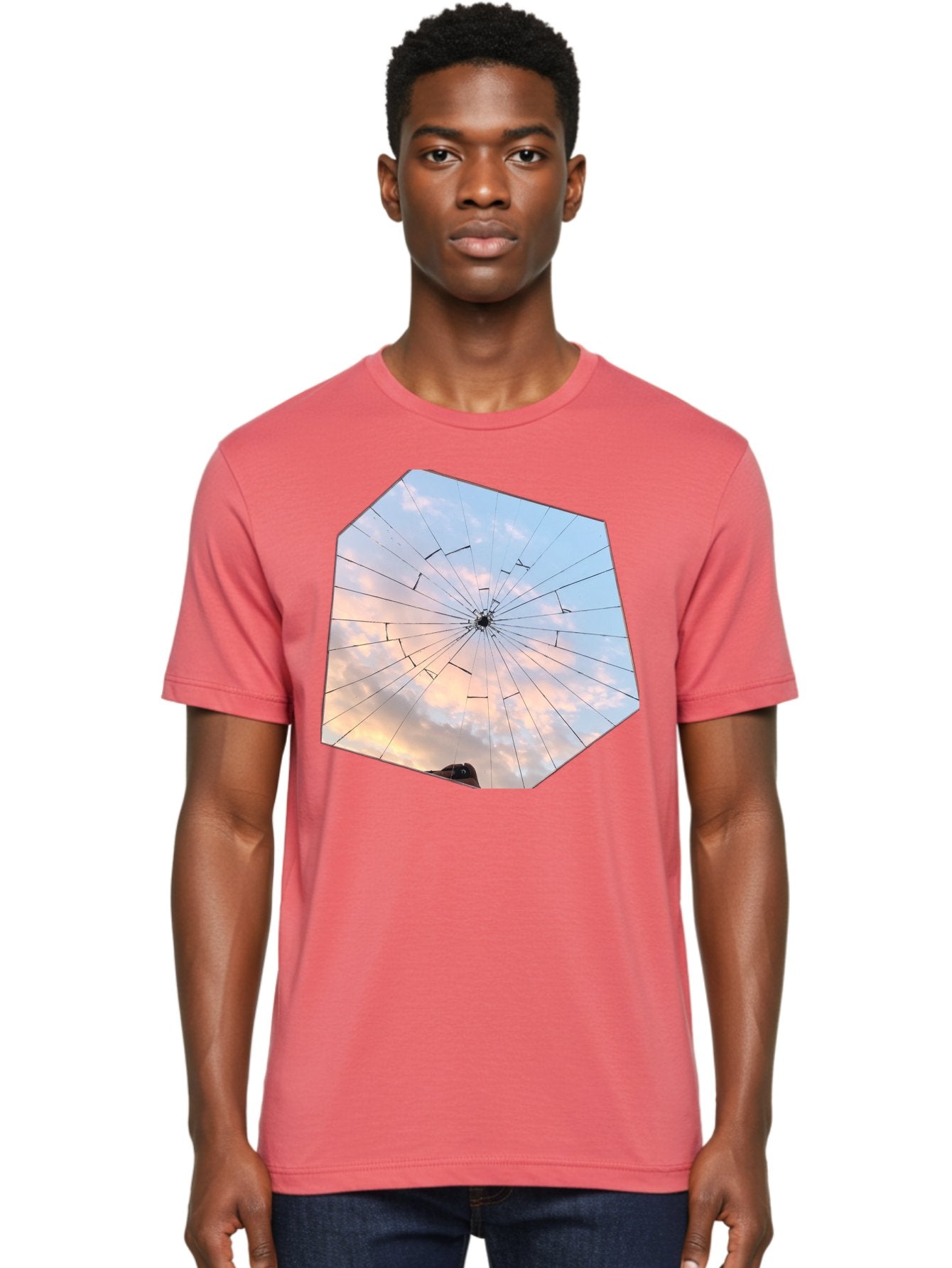 Broken-Glass Men'S Graphic Tee, 100% Cotton, Comfortable Casual Summer Wear, Machine Washable, Vintage Camera, Old Camera, Antique Camera, Black Camera, Classic Photography, Photography Equipment, Nostalgic Device, Film Camera, Camera Art Bak123 24