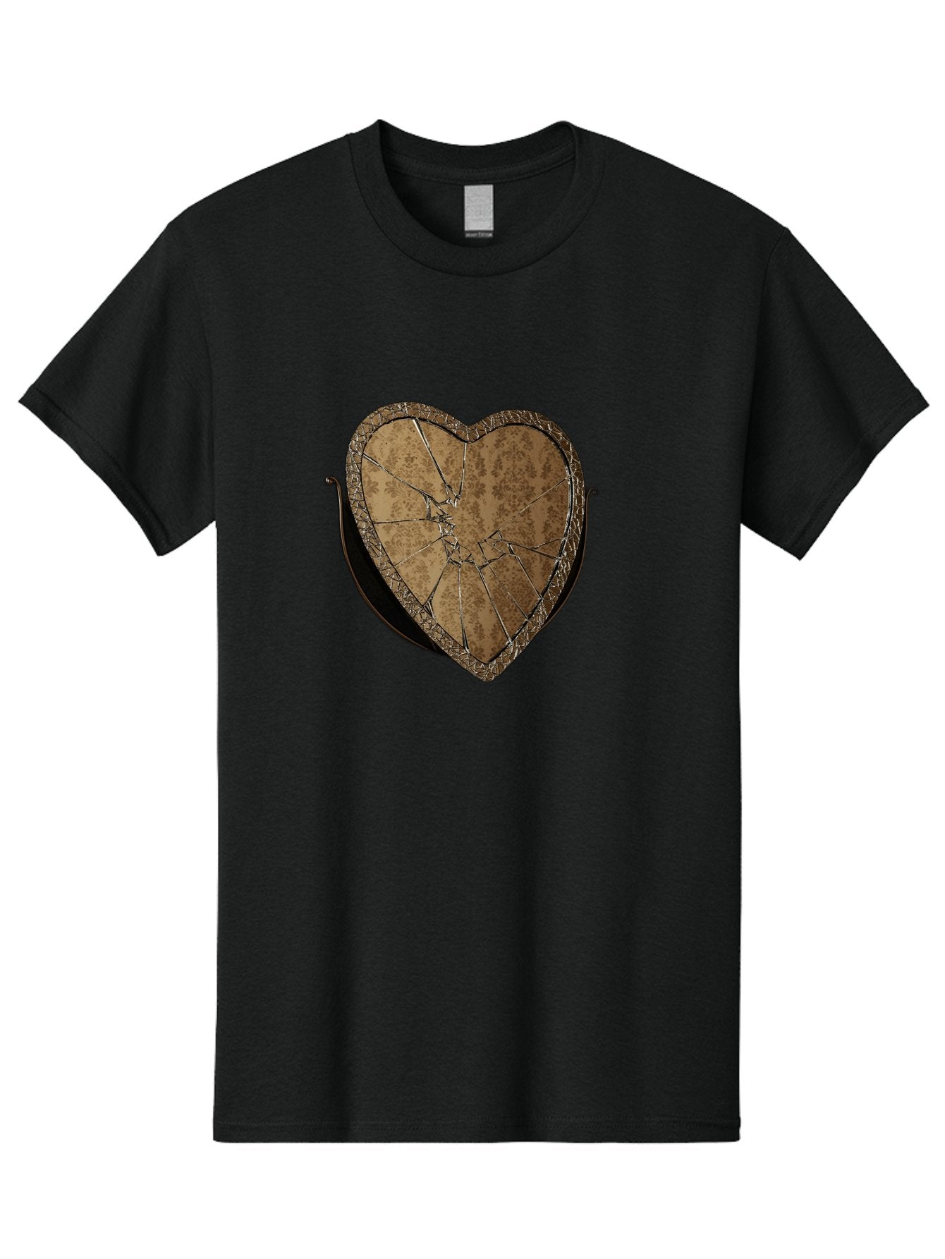 Broken-Heart-2 Men'S Graphic Tee, 100% Cotton, Comfortable Casual Summer Wear, Machine Washable, Vintage Camera, Old Camera, Antique Camera, Black Camera, Classic Photography, Photography Equipment, Nostalgic Device, Film Camera, Camera Art Bak125 12