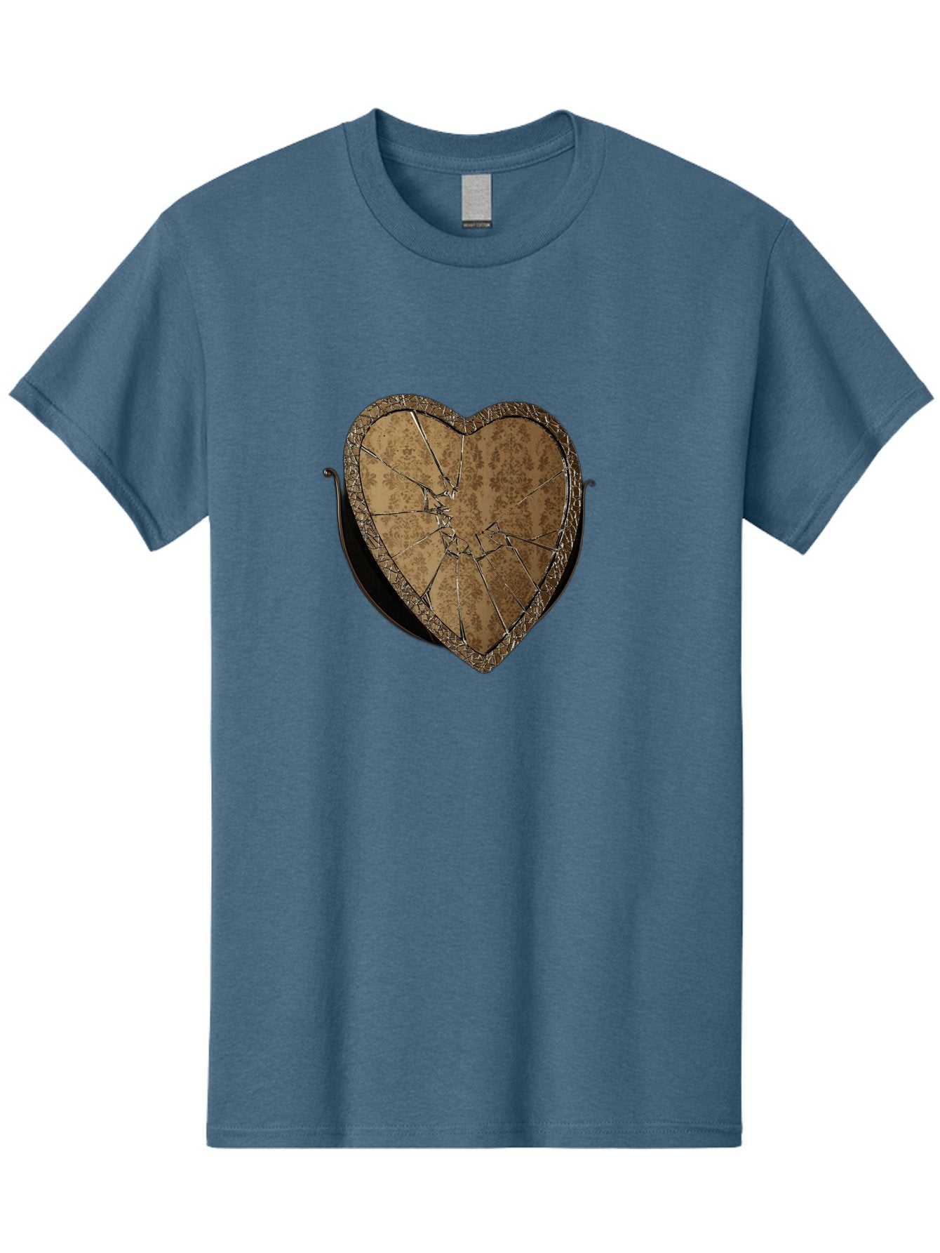 Broken-Heart-2 Men'S Graphic Tee, 100% Cotton, Comfortable Casual Summer Wear, Machine Washable, Vintage Camera, Old Camera, Antique Camera, Black Camera, Classic Photography, Photography Equipment, Nostalgic Device, Film Camera, Camera Art Bak125