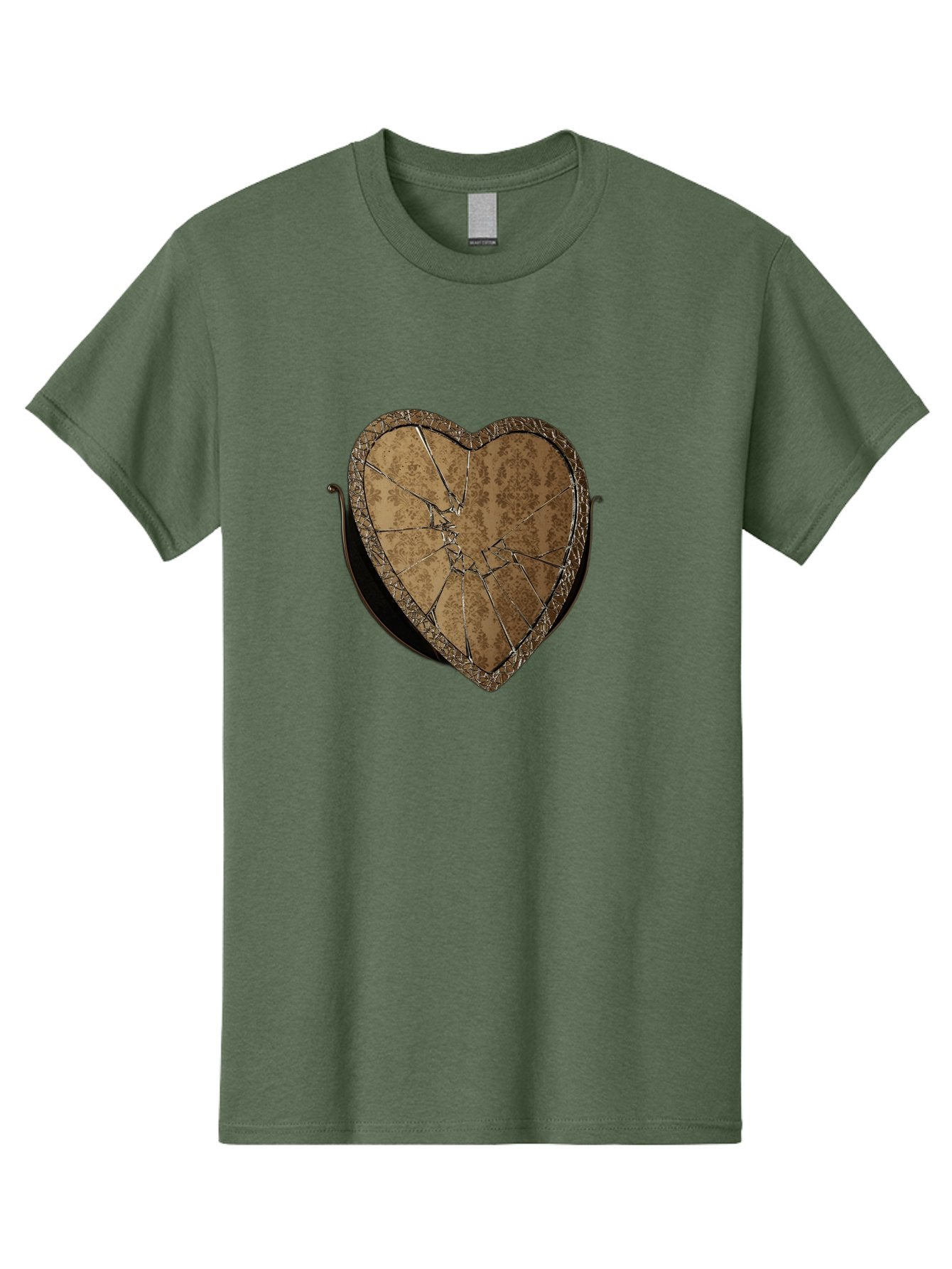 Broken-Heart-2 Men'S Graphic Tee, 100% Cotton, Comfortable Casual Summer Wear, Machine Washable, Vintage Camera, Old Camera, Antique Camera, Black Camera, Classic Photography, Photography Equipment, Nostalgic Device, Film Camera, Camera Art Bak125