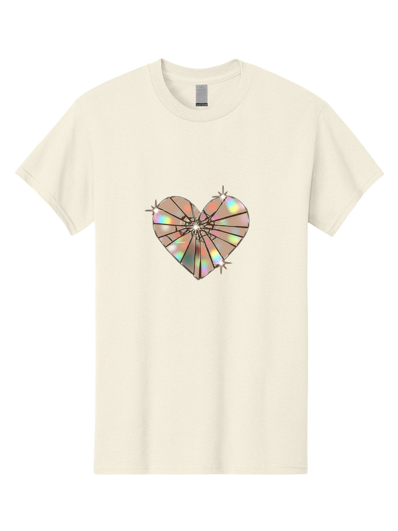 Broken-Holographic-Heart-1 Men'S Graphic Tee, 100% Cotton, Comfortable Casual Summer Wear, Machine Washable, Vintage Camera, Old Camera, Antique Camera, Black Camera, Classic Photography, Photography Equipment, Nostalgic Device, Film Camera, Bak127 4