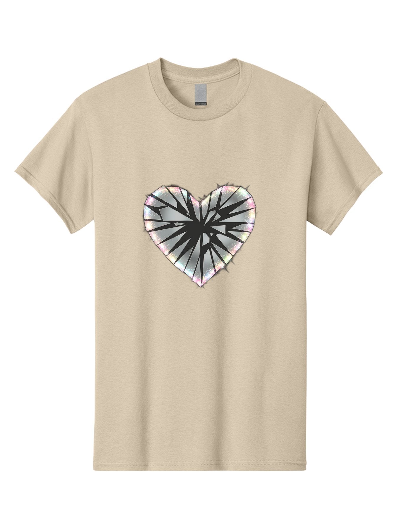 Broken-Holographic-Heart Men'S Graphic Tee, 100% Cotton, Comfortable Casual Summer Wear, Machine Washable, Vintage Camera, Old Camera, Antique Camera, Black Camera, Classic Photography, Photography Equipment, Nostalgic Device, Film Camera, Bak128 10