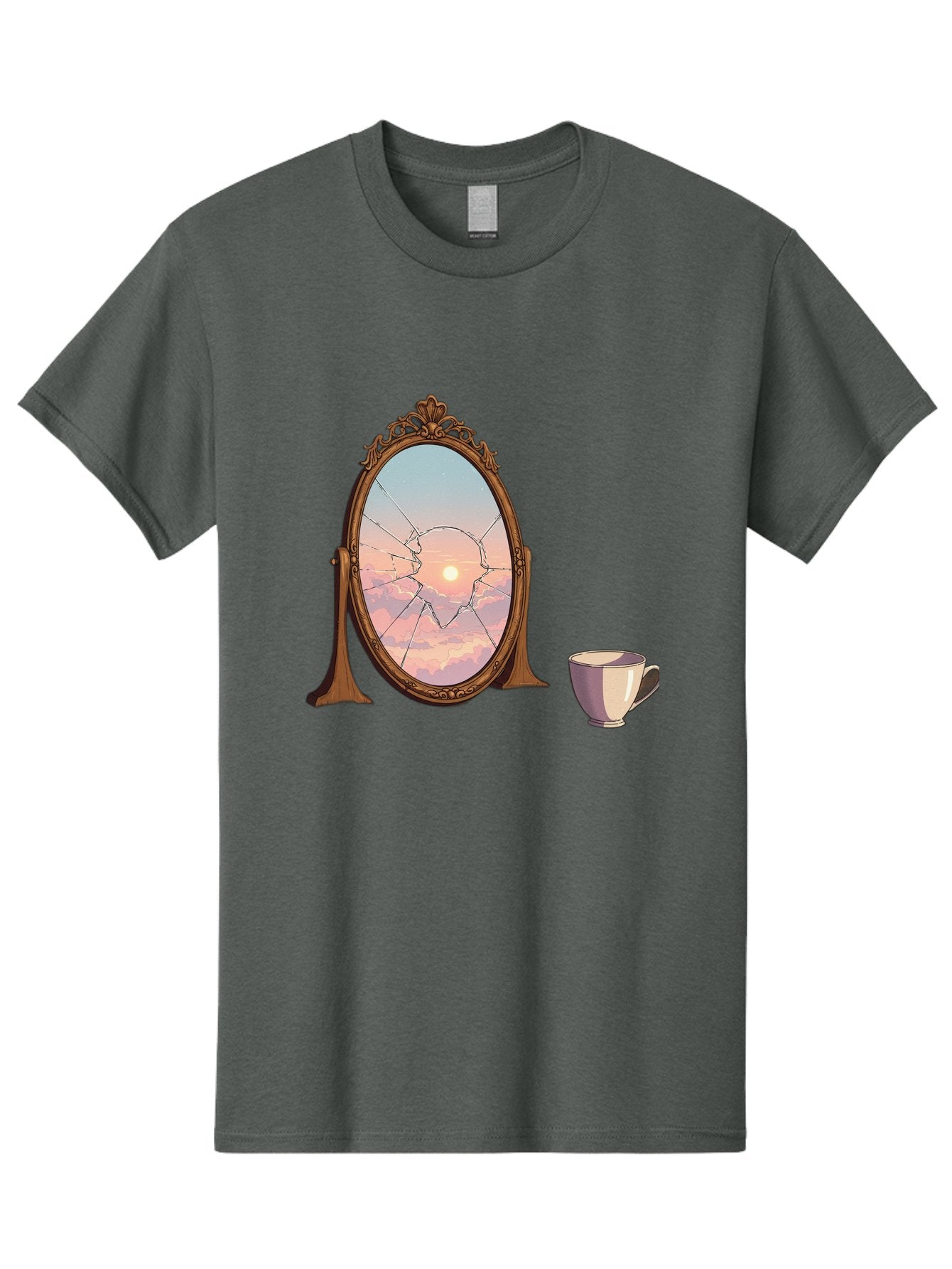 Broken-Mirror-1 Men'S Graphic Tee, 100% Cotton, Comfortable Casual Summer Wear, Machine Washable, Vintage Camera, Old Camera, Antique Camera, Black Camera, Classic Photography, Photography Equipment, Nostalgic Device, Film Camera, Camera Art Bak129 15