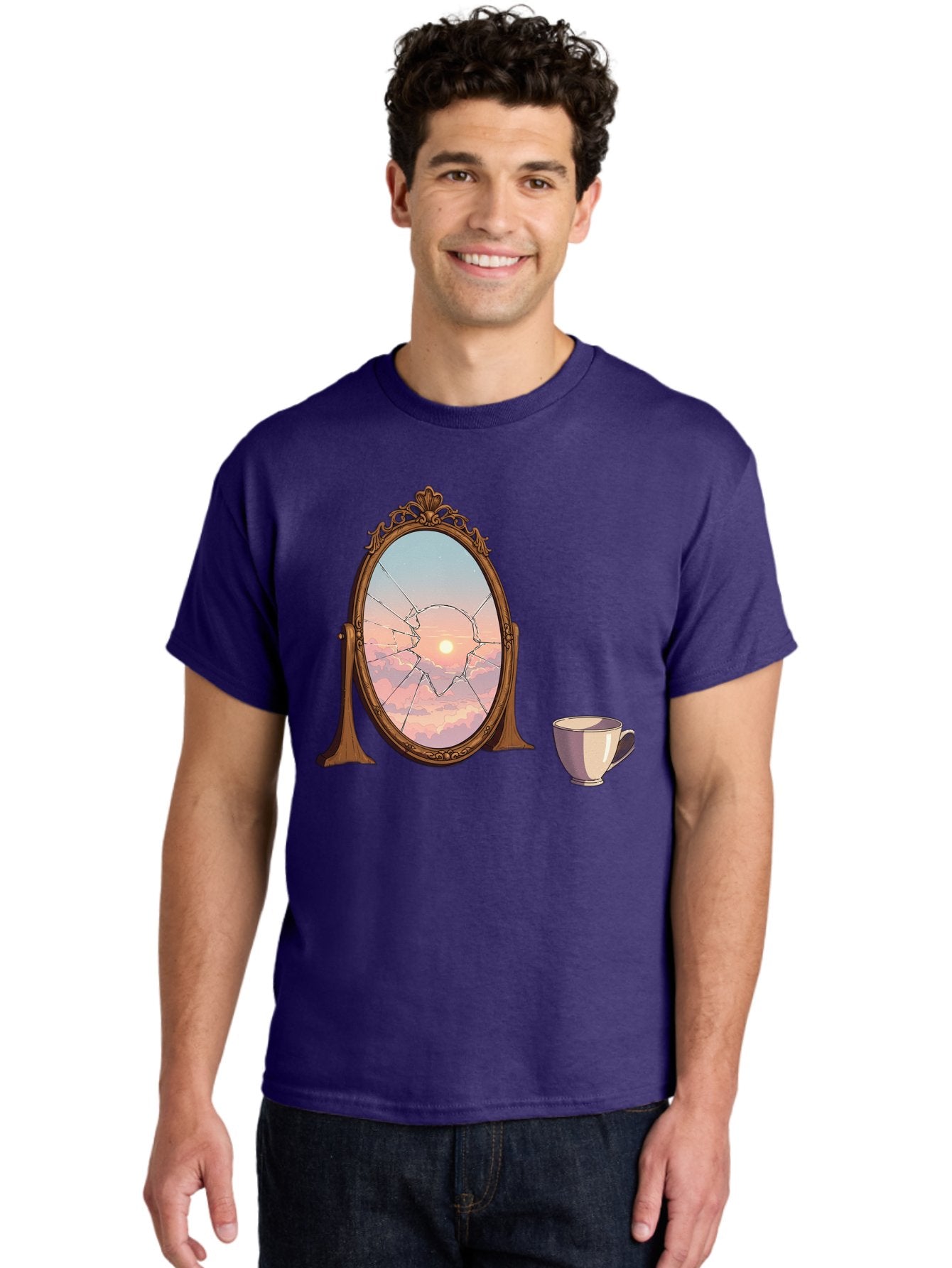 Broken-Mirror-1 Men'S Graphic Tee, 100% Cotton, Comfortable Casual Summer Wear, Machine Washable, Vintage Camera, Old Camera, Antique Camera, Black Camera, Classic Photography, Photography Equipment, Nostalgic Device, Film Camera, Camera Art Bak129 27