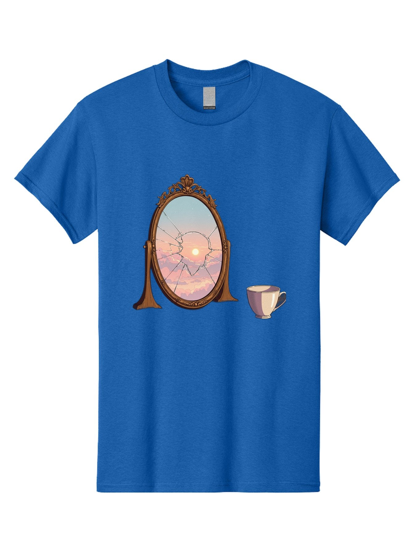 Broken-Mirror-1 Men'S Graphic Tee, 100% Cotton, Comfortable Casual Summer Wear, Machine Washable, Vintage Camera, Old Camera, Antique Camera, Black Camera, Classic Photography, Photography Equipment, Nostalgic Device, Film Camera, Camera Art Bak129 7