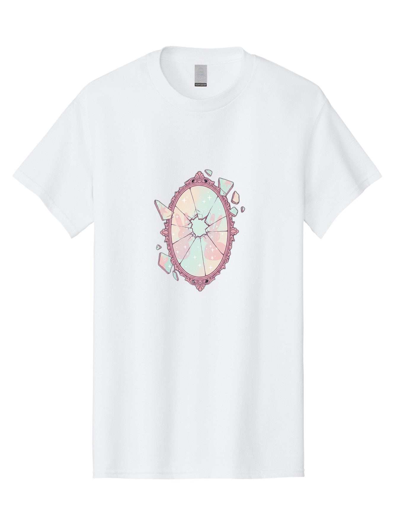 Broken-Mirror-2 Men'S Graphic Tee, 100% Cotton, Comfortable Casual Summer Wear, Machine Washable, Vintage Camera, Old Camera, Antique Camera, Black Camera, Classic Photography, Photography Equipment, Nostalgic Device, Film Camera, Camera Art Bak130