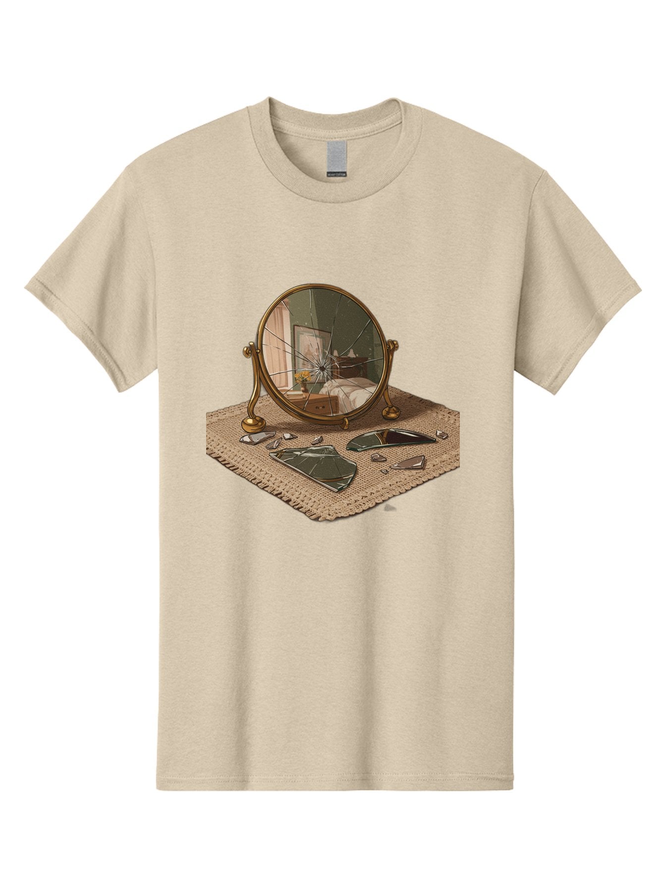 Broken-Mirror-3 Men'S Graphic Tee, 100% Cotton, Comfortable Casual Summer Wear, Machine Washable, Vintage Camera, Old Camera, Antique Camera, Black Camera, Classic Photography, Photography Equipment, Nostalgic Device, Film Camera, Camera Art Bak131 12