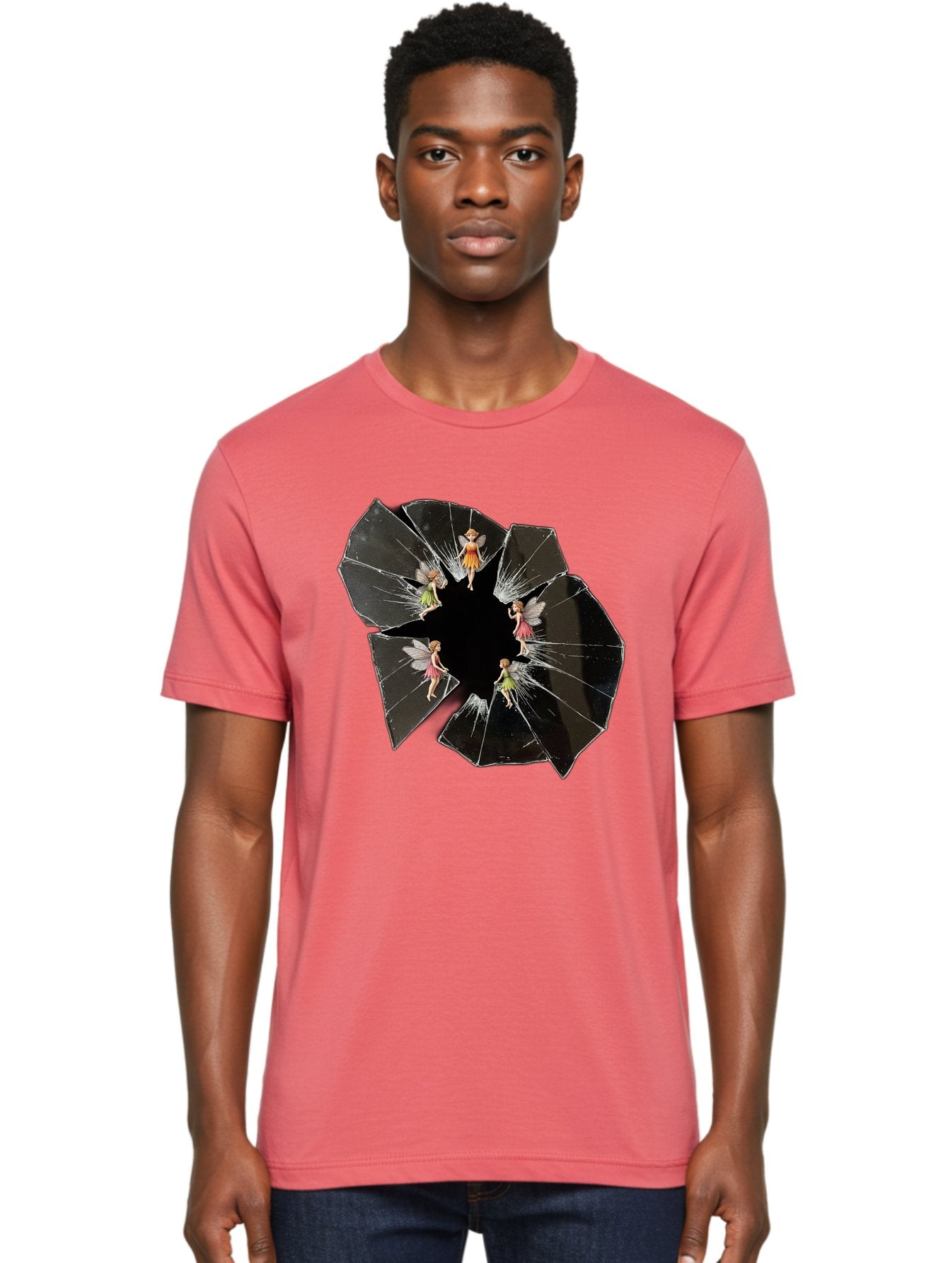 Broken-Mirror-Fairies Men'S Graphic Tee, 100% Cotton, Comfortable Casual Summer Wear, Machine Washable, Vintage Camera, Old Camera, Antique Camera, Black Camera, Classic Photography, Photography Equipment, Nostalgic Device, Film Camera, Bak133 24