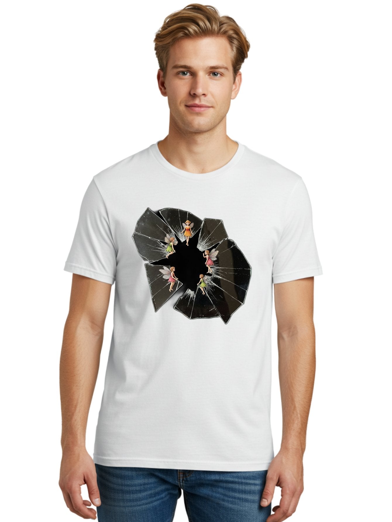 Broken-Mirror-Fairies Men'S Graphic Tee, 100% Cotton, Comfortable Casual Summer Wear, Machine Washable, Vintage Camera, Old Camera, Antique Camera, Black Camera, Classic Photography, Photography Equipment, Nostalgic Device, Film Camera, Bak133 22