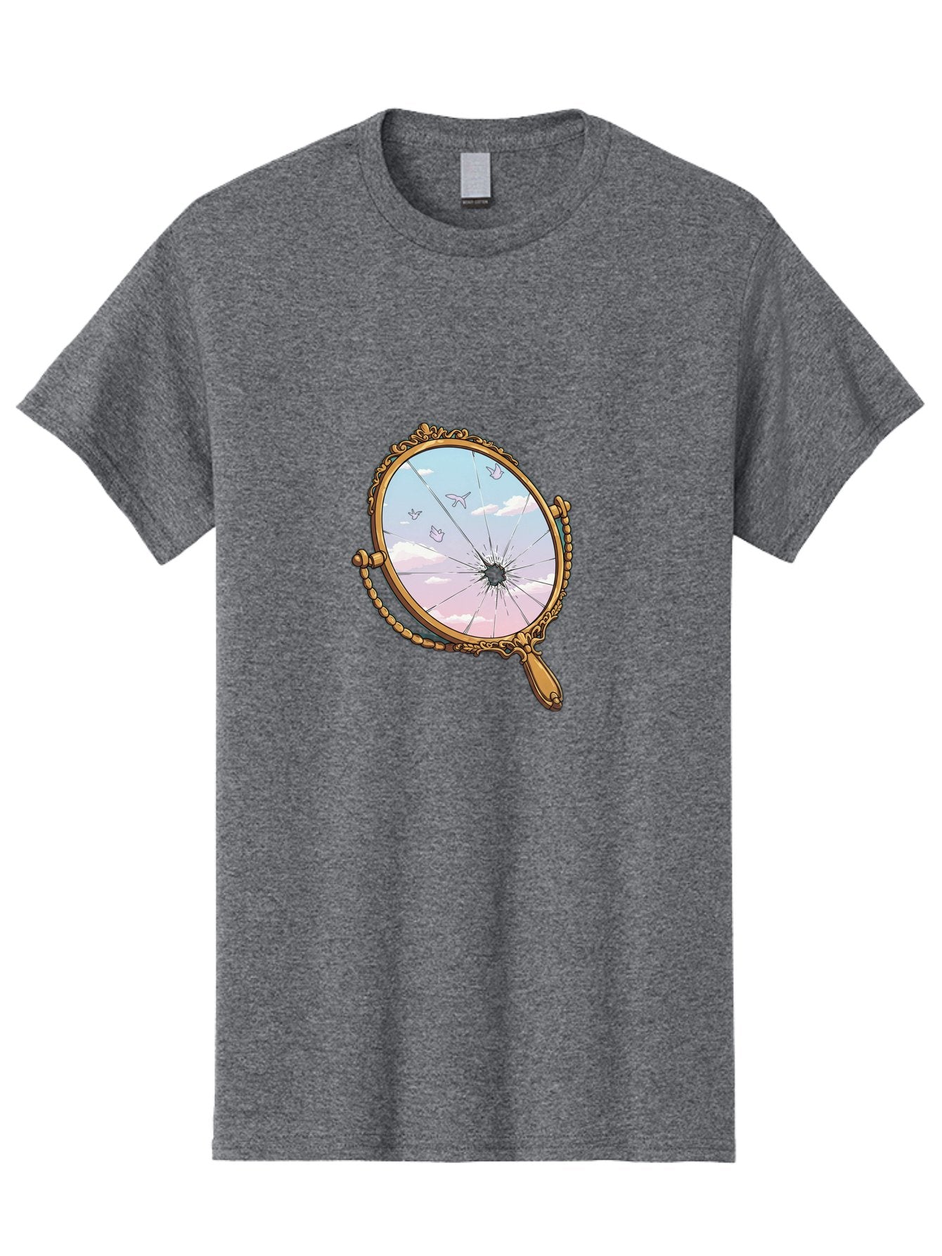 Broken-Mirror Men'S Graphic Tee, 100% Cotton, Comfortable Casual Summer Wear, Machine Washable, Vintage Camera, Old Camera, Antique Camera, Black Camera, Classic Photography, Photography Equipment, Nostalgic Device, Film Camera, Camera Art Bak137 4