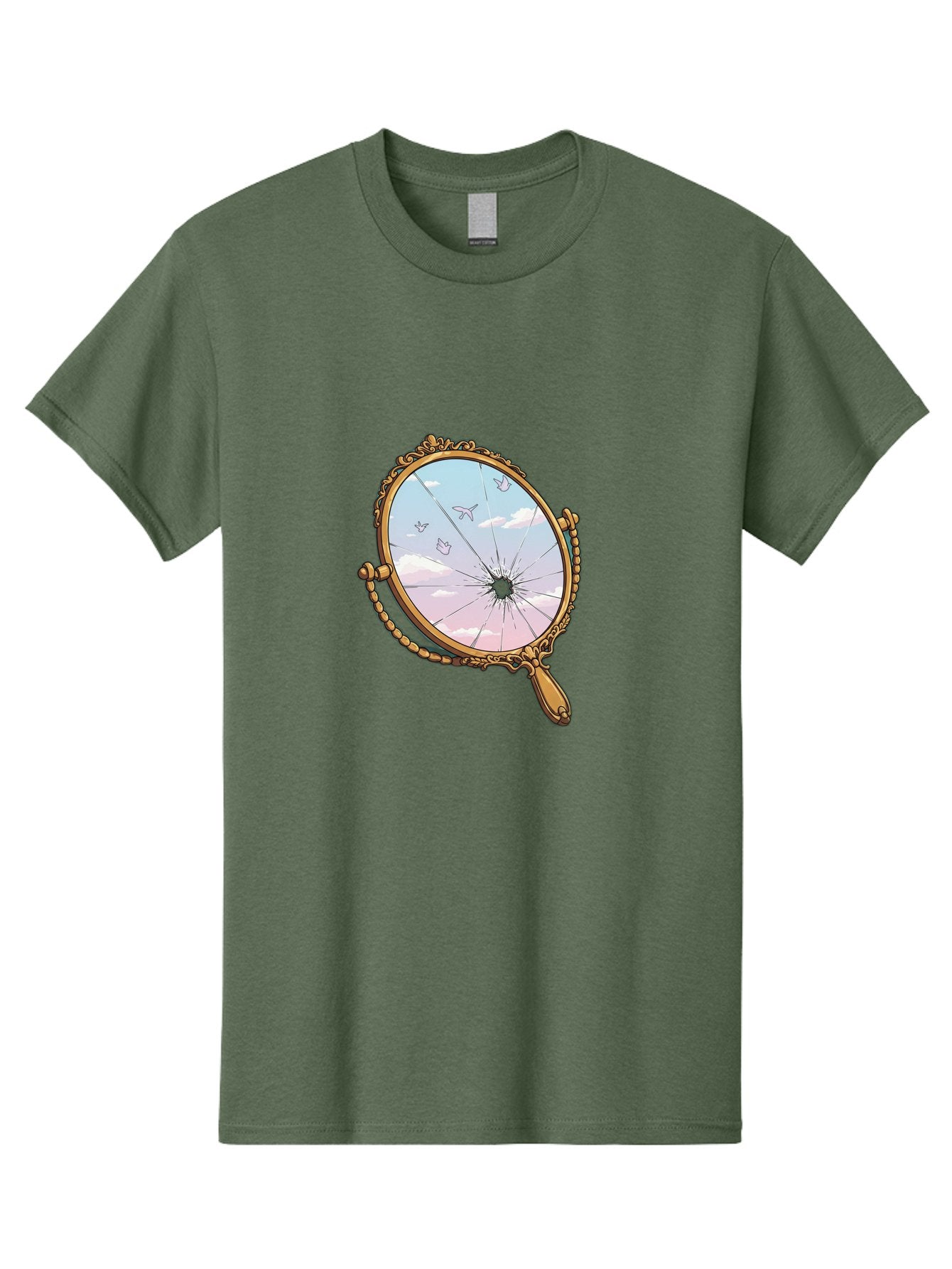 Broken-Mirror Men'S Graphic Tee, 100% Cotton, Comfortable Casual Summer Wear, Machine Washable, Vintage Camera, Old Camera, Antique Camera, Black Camera, Classic Photography, Photography Equipment, Nostalgic Device, Film Camera, Camera Art Bak137