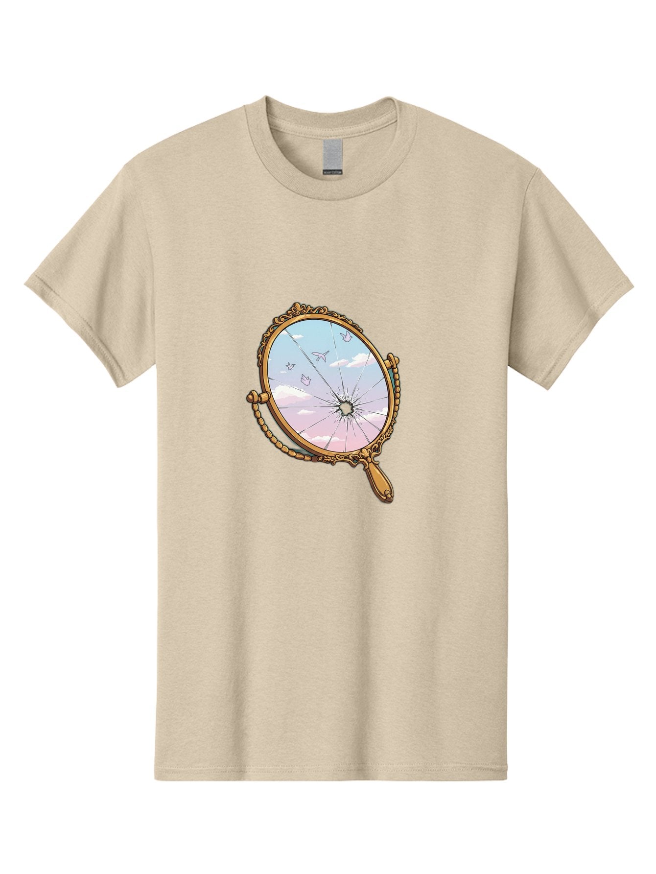 Broken-Mirror Men'S Graphic Tee, 100% Cotton, Comfortable Casual Summer Wear, Machine Washable, Vintage Camera, Old Camera, Antique Camera, Black Camera, Classic Photography, Photography Equipment, Nostalgic Device, Film Camera, Camera Art Bak137