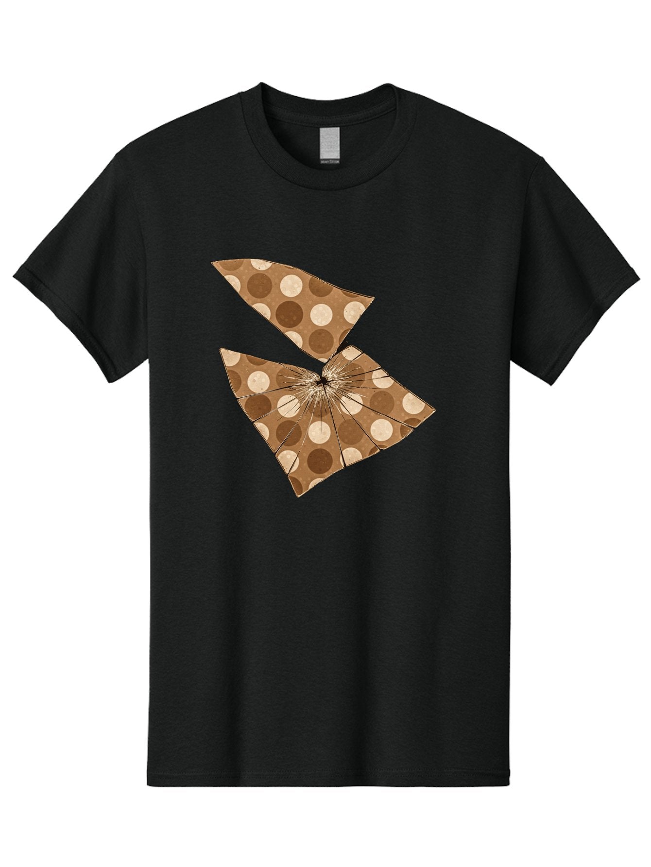 Brown-And-Beige-Polka-Dot-Parasol Men'S Graphic Tee, 100% Cotton, Comfortable Casual Summer Wear, Machine Washable, Vintage Camera, Old Camera, Antique Camera, Black Camera, Classic Photography, Photography Equipment, Nostalgic Device, Bak141 11