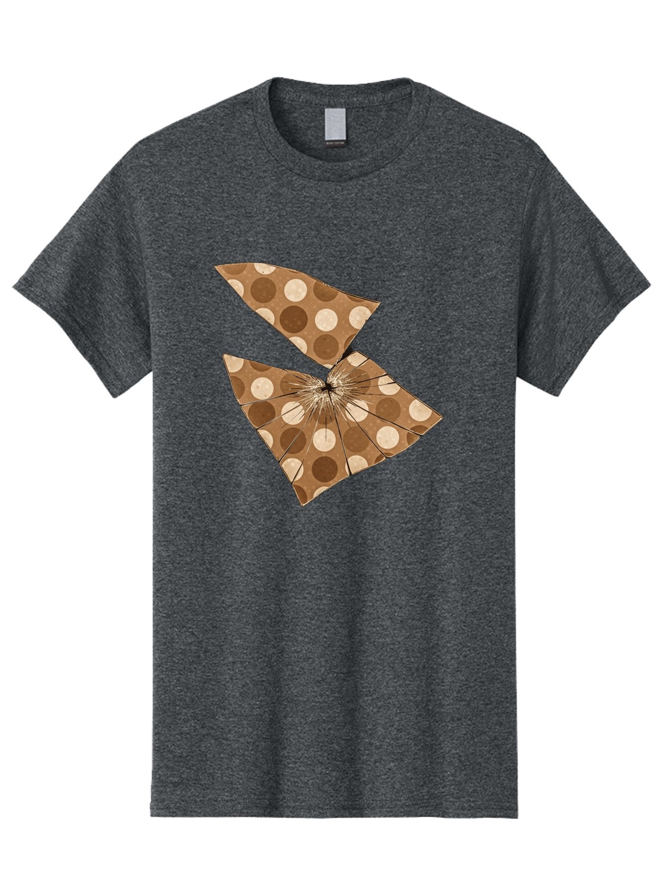 Brown-And-Beige-Polka-Dot-Parasol Men'S Graphic Tee, 100% Cotton, Comfortable Casual Summer Wear, Machine Washable, Vintage Camera, Old Camera, Antique Camera, Black Camera, Classic Photography, Photography Equipment, Nostalgic Device, Bak141 15