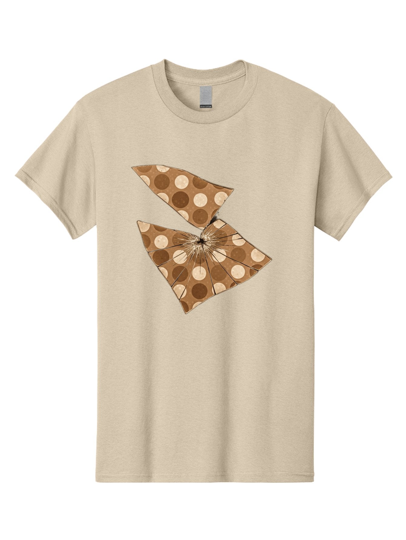 Brown-And-Beige-Polka-Dot-Parasol Men'S Graphic Tee, 100% Cotton, Comfortable Casual Summer Wear, Machine Washable, Vintage Camera, Old Camera, Antique Camera, Black Camera, Classic Photography, Photography Equipment, Nostalgic Device, Bak141 6