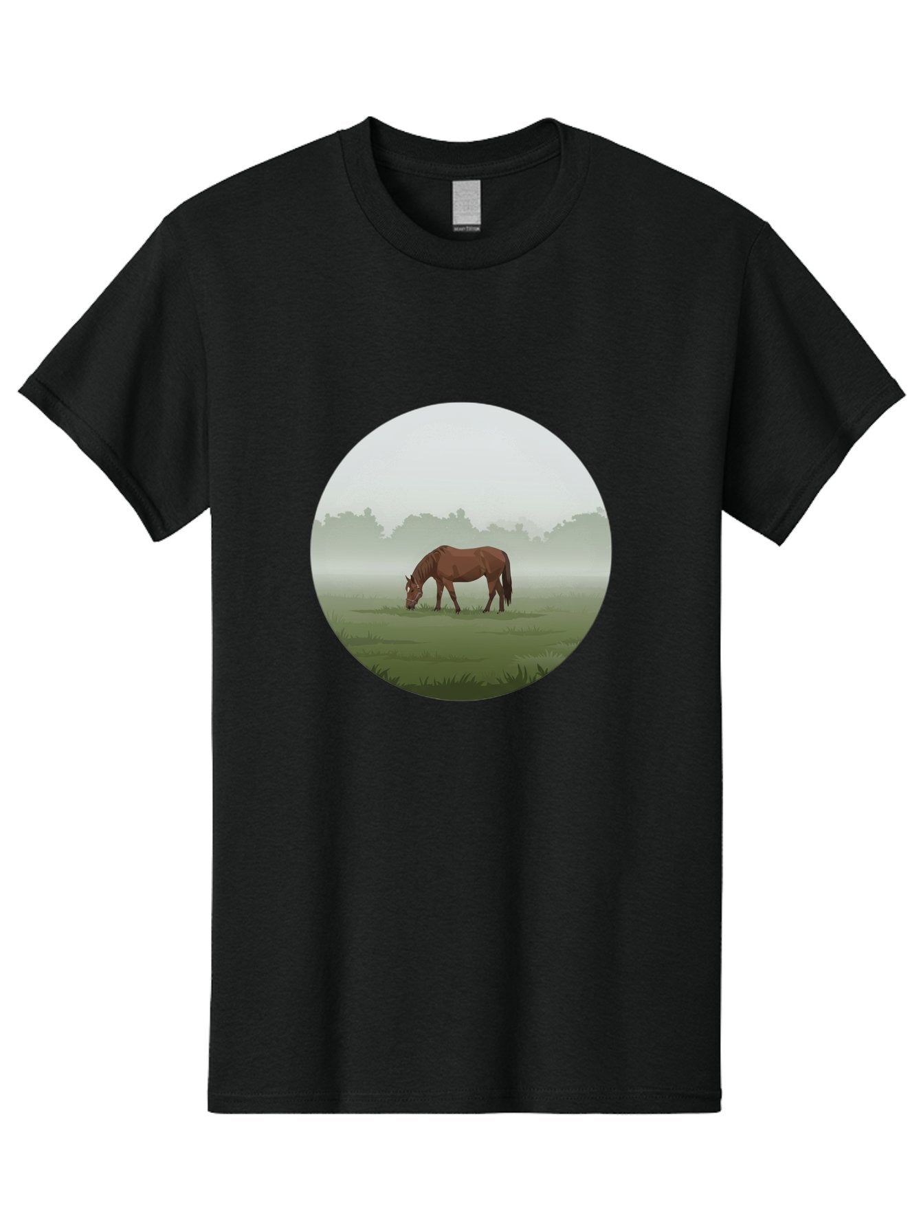 Brown-Horse-Grazing Men'S Graphic Tee, 100% Cotton, Comfortable Casual Summer Wear, Machine Washable, Vintage Camera, Old Camera, Antique Camera, Black Camera, Classic Photography, Photography Equipment, Nostalgic Device, Film Camera, Bak142 13