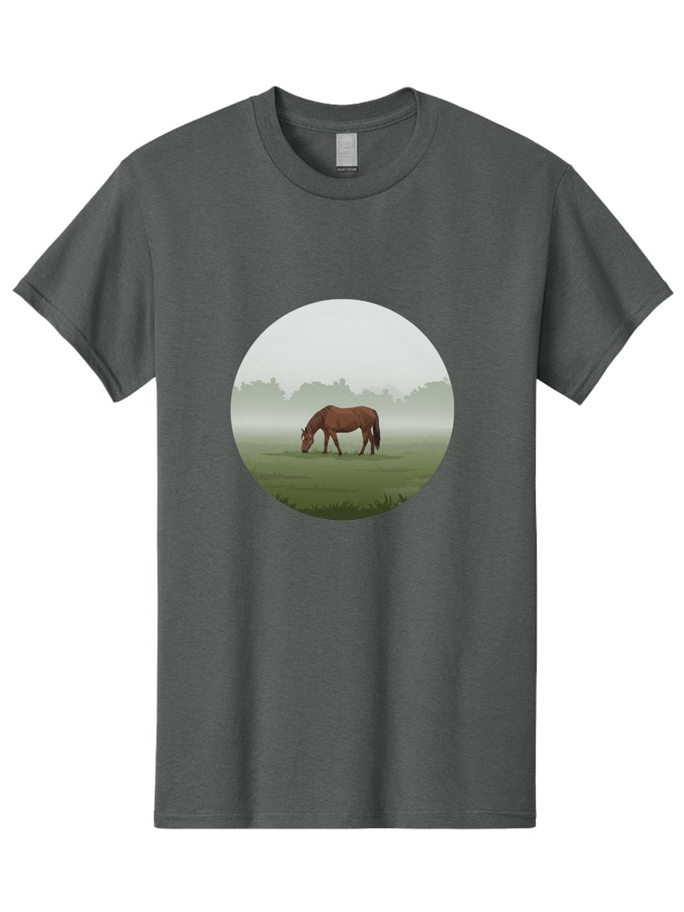 Brown-Horse-Grazing Men'S Graphic Tee, 100% Cotton, Comfortable Casual Summer Wear, Machine Washable, Vintage Camera, Old Camera, Antique Camera, Black Camera, Classic Photography, Photography Equipment, Nostalgic Device, Film Camera, Bak142 9