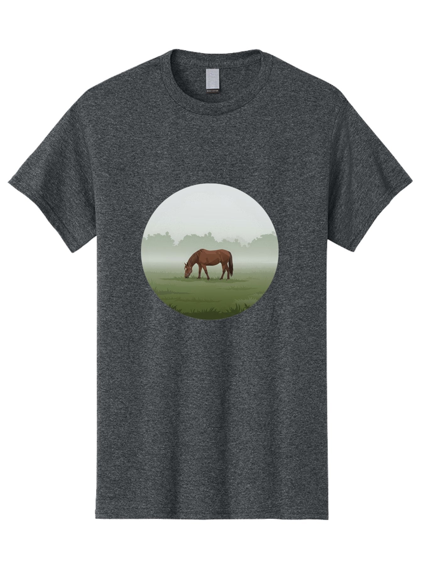 Brown-Horse-Grazing Men'S Graphic Tee, 100% Cotton, Comfortable Casual Summer Wear, Machine Washable, Vintage Camera, Old Camera, Antique Camera, Black Camera, Classic Photography, Photography Equipment, Nostalgic Device, Film Camera, Bak142 7