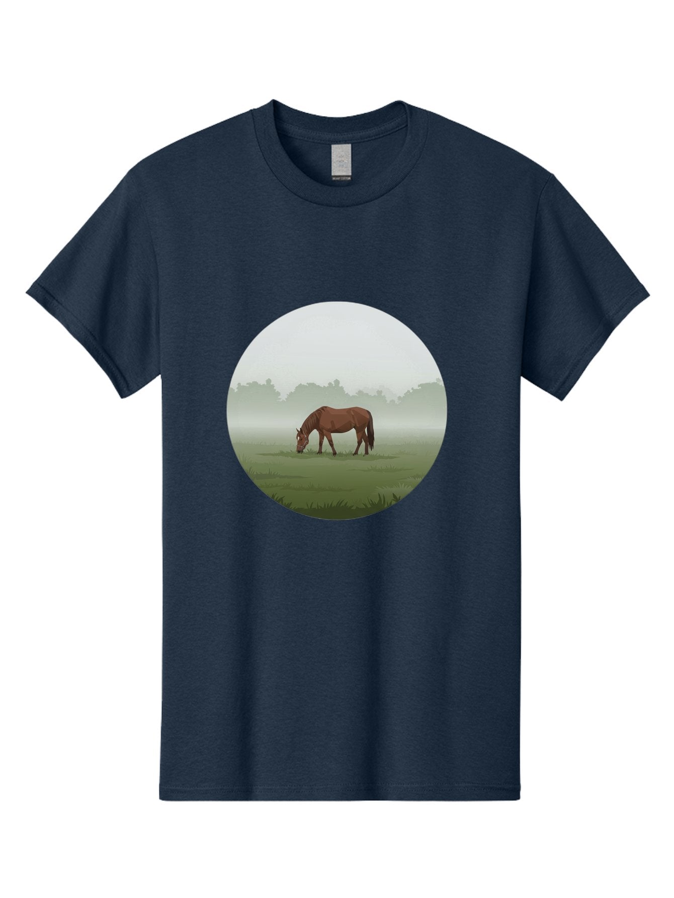 Brown-Horse-Grazing Men'S Graphic Tee, 100% Cotton, Comfortable Casual Summer Wear, Machine Washable, Vintage Camera, Old Camera, Antique Camera, Black Camera, Classic Photography, Photography Equipment, Nostalgic Device, Film Camera, Bak142 3