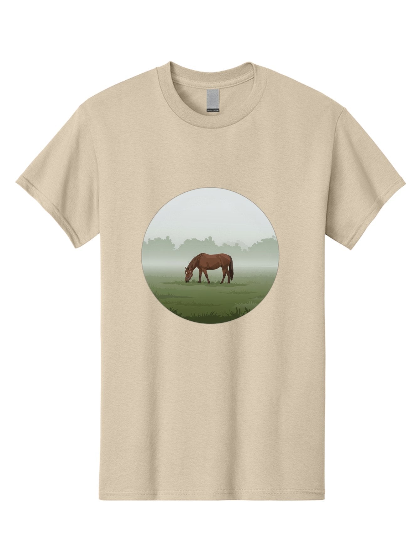 Brown-Horse-Grazing Men'S Graphic Tee, 100% Cotton, Comfortable Casual Summer Wear, Machine Washable, Vintage Camera, Old Camera, Antique Camera, Black Camera, Classic Photography, Photography Equipment, Nostalgic Device, Film Camera, Bak142 4