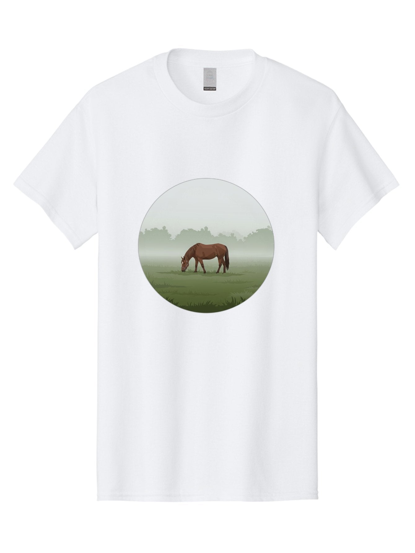 Brown-Horse-Grazing Men'S Graphic Tee, 100% Cotton, Comfortable Casual Summer Wear, Machine Washable, Vintage Camera, Old Camera, Antique Camera, Black Camera, Classic Photography, Photography Equipment, Nostalgic Device, Film Camera, Bak142
