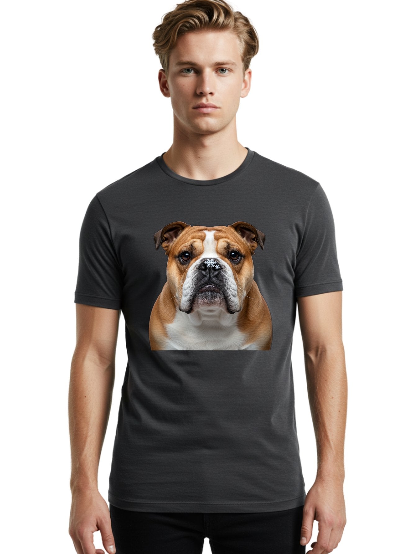 Bulldog-Portrait Men'S Graphic Tee, 100% Cotton, Comfortable Casual Summer Wear, Machine Washable, Vintage Camera, Old Camera, Antique Camera, Black Camera, Classic Photography, Photography Equipment, Nostalgic Device, Film Camera, Camera Art Bak145 27