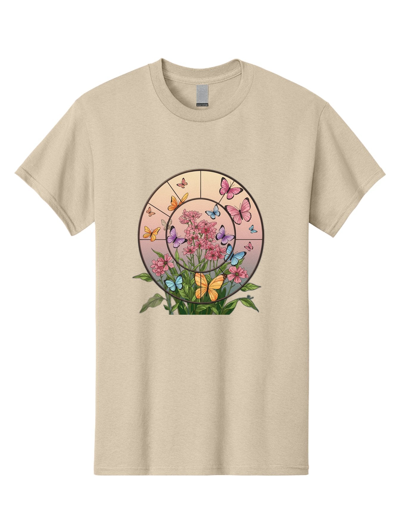 Butterflies-And-Flowers-1 Men'S Graphic Tee, 100% Cotton, Comfortable Casual Summer Wear, Machine Washable, Vintage Camera, Old Camera, Antique Camera, Black Camera, Classic Photography, Photography Equipment, Nostalgic Device, Film Camera, Bak151 7